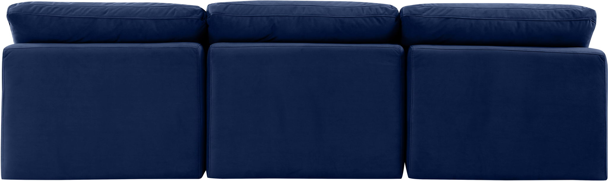 Indulge - Velvet 3 Seat Modular Armless Sofa - Best Buy Furniture