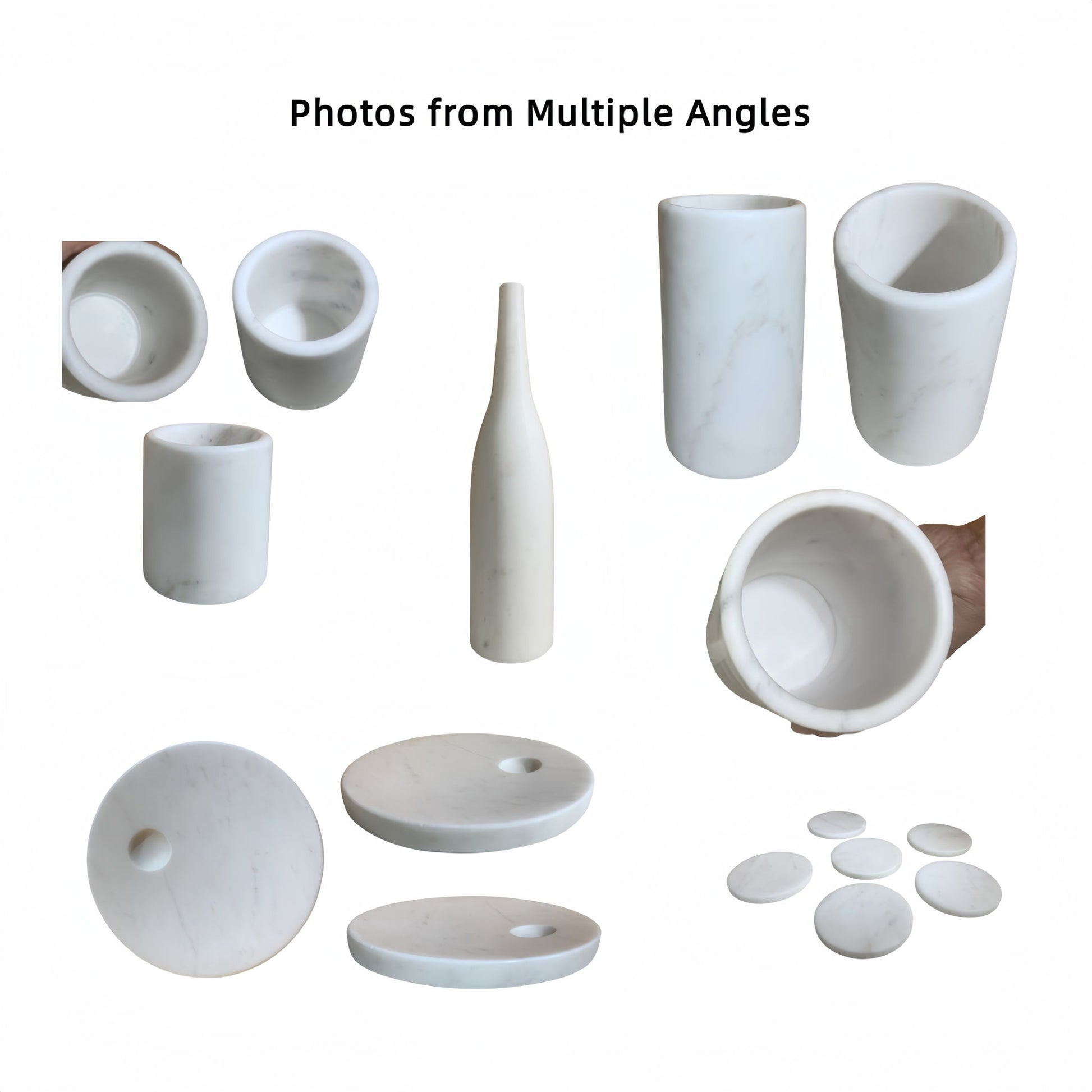 10 Pieces Luxury Natural Marble Dining Room Accessories Set - Best Buy Furniture