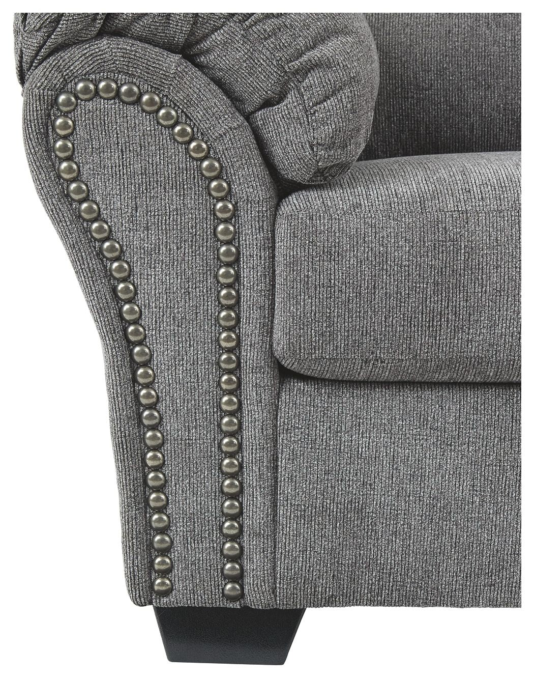 Allmaxx - Loveseat - Pewter - Best Buy Furniture