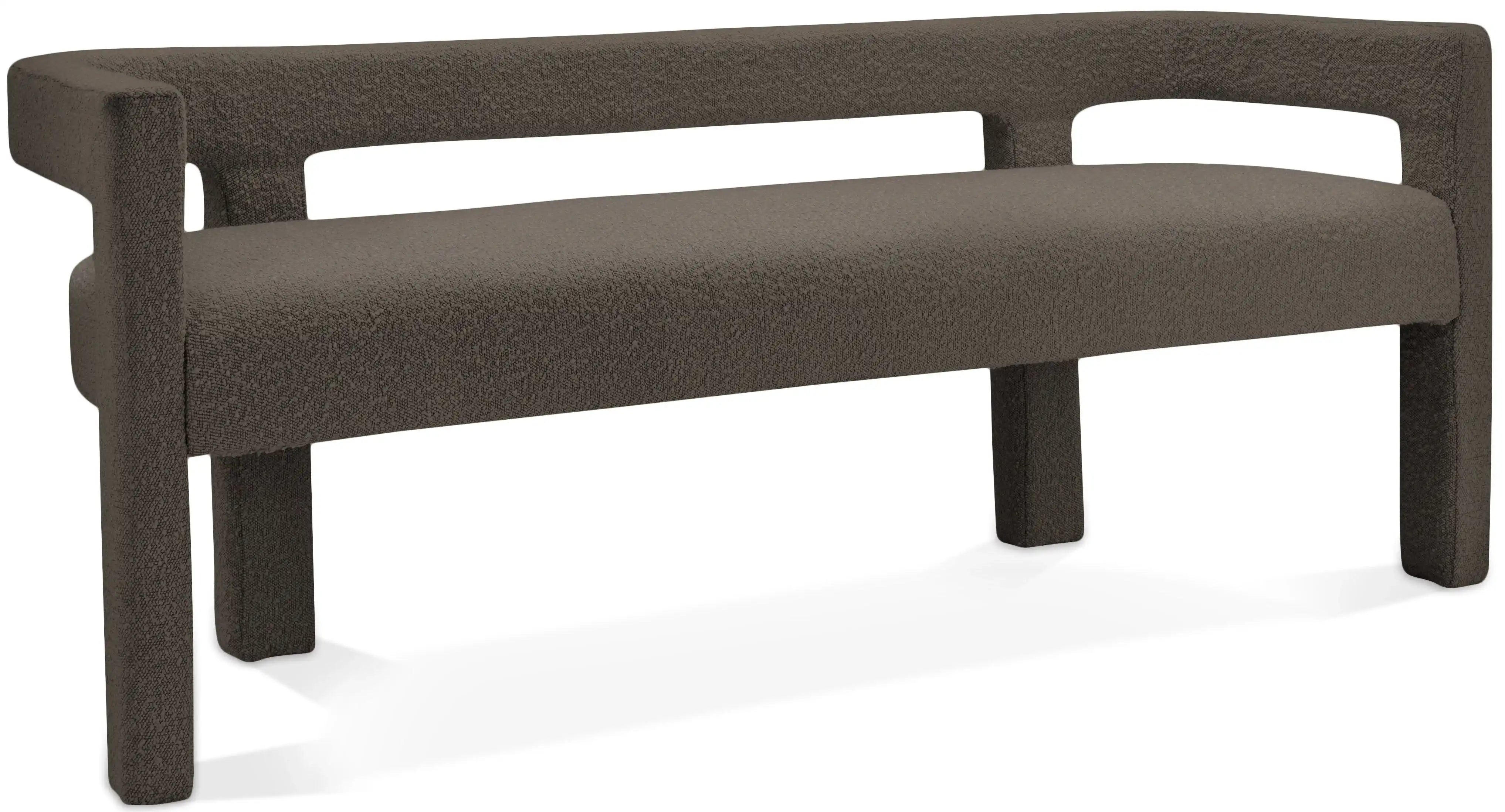 Athena - Boucle Fabric Bench - Best Buy Furniture