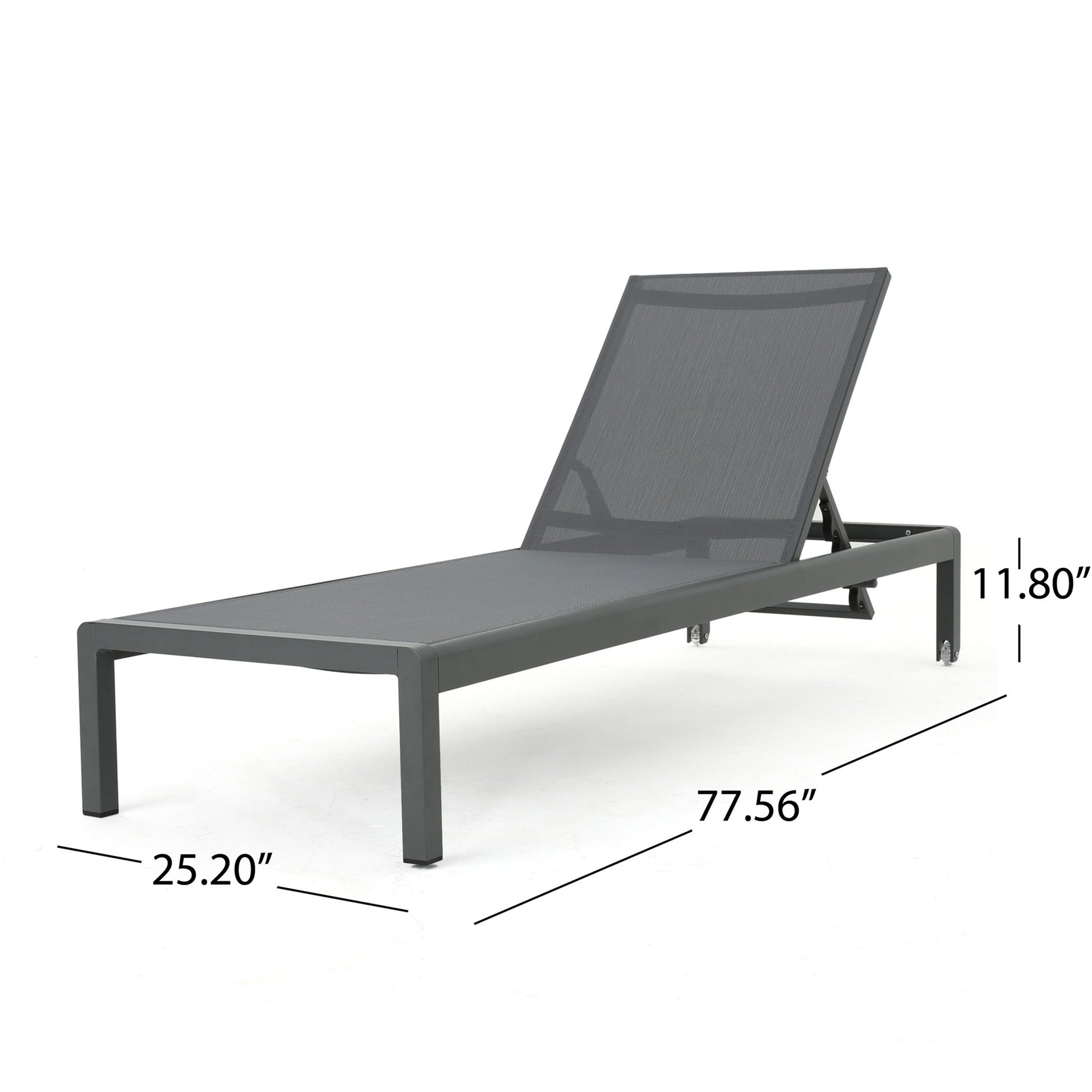 Outdoor Patio Chaise Lounge With 5 Reclining Positions - Best Buy Furniture