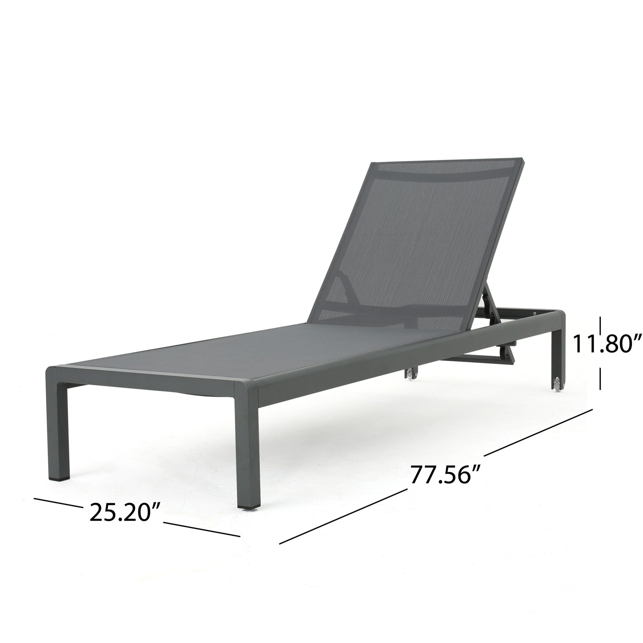 Outdoor Patio Chaise Lounge With 5 Reclining Positions - Best Buy Furniture