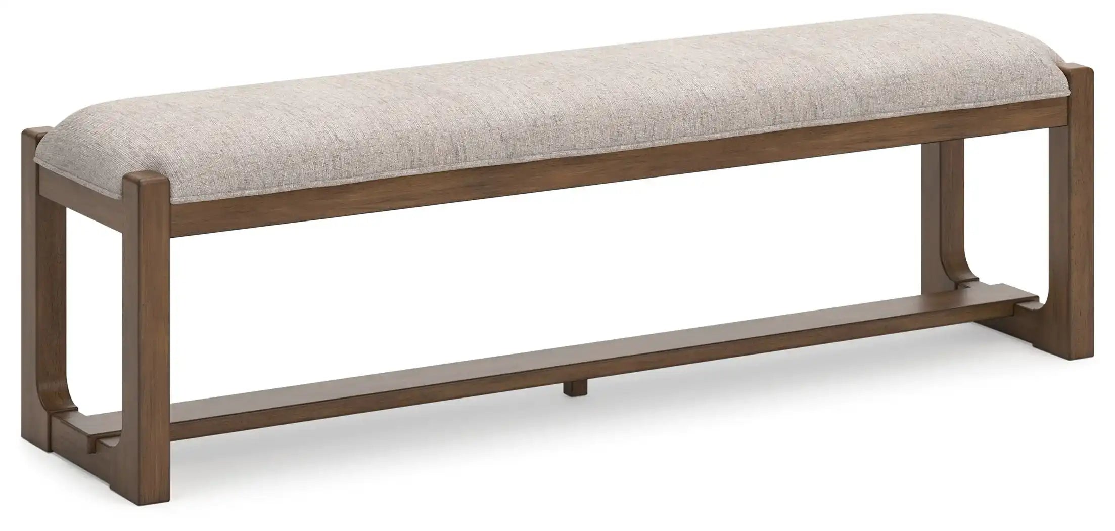Cabalynn - Large Uph Dining Room Bench - Oatmeal / Light Brown - Best Buy Furniture