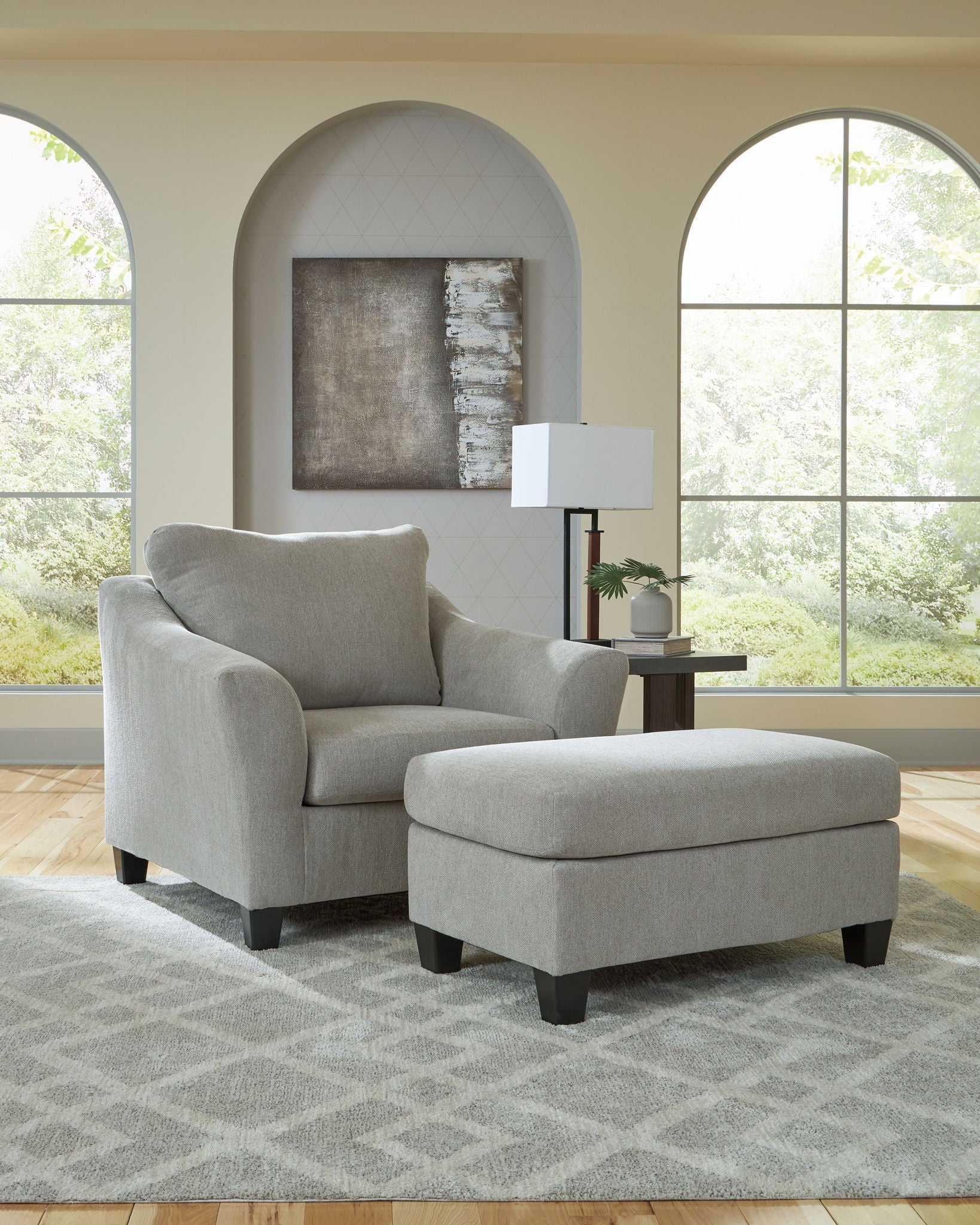 Willarae - 2 Pc. - Chair And A Half, Ottoman - Taupe - Best Buy Furniture