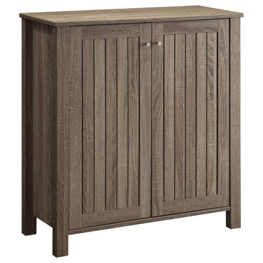 Marisa - 4-Shelf Engineered Wood Shoe Cabinet - Dark Taupe - Best Buy Furniture