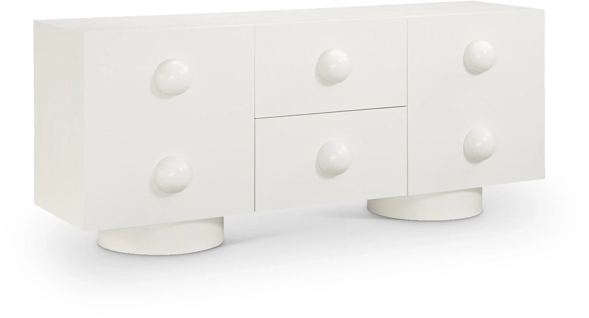 Bubble - Rubberwood with Oak Veneer Sideboard / Buffet - Best Buy Furniture