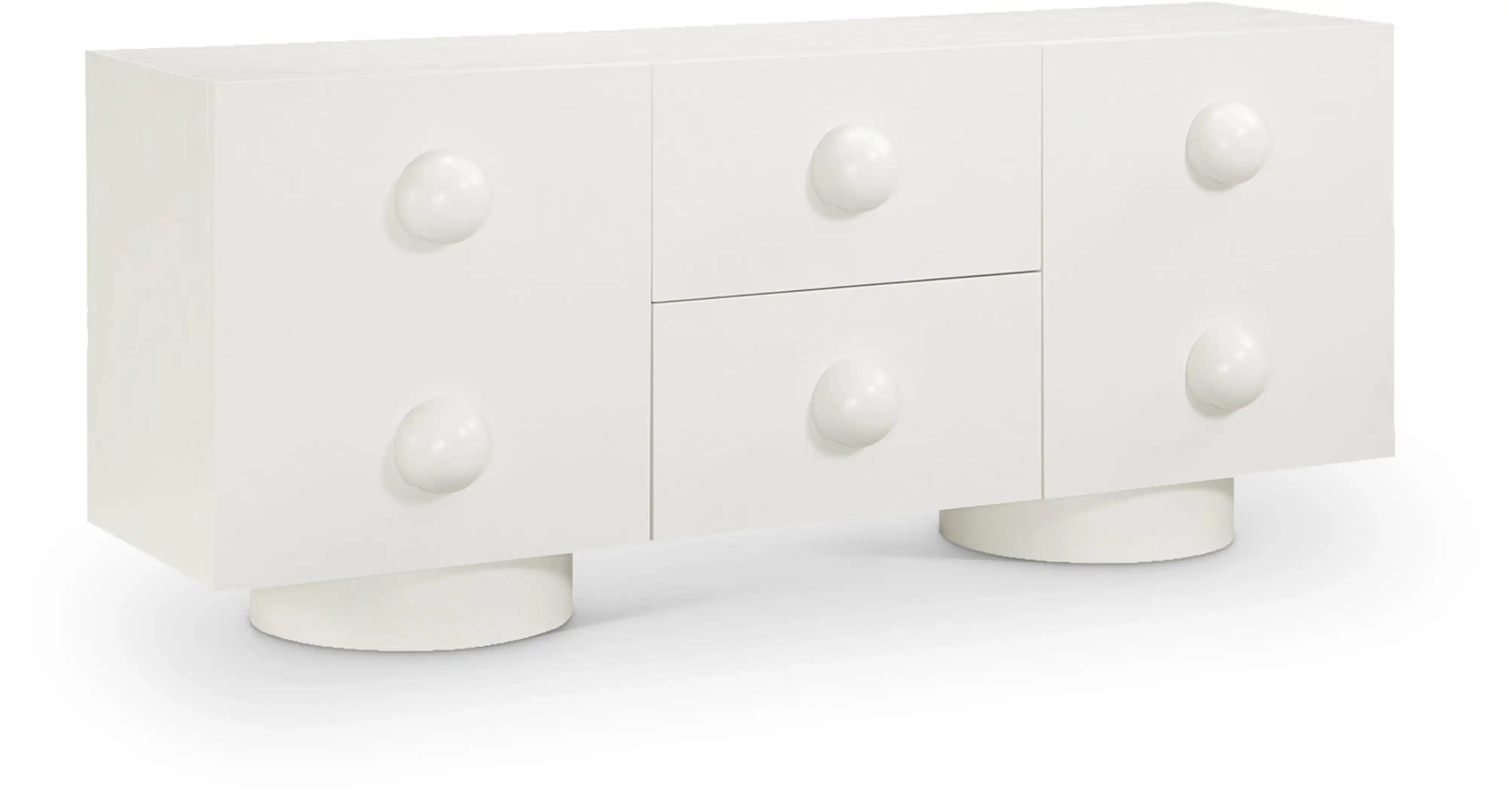 Bubble - Rubberwood with Oak Veneer Sideboard / Buffet - Best Buy Furniture