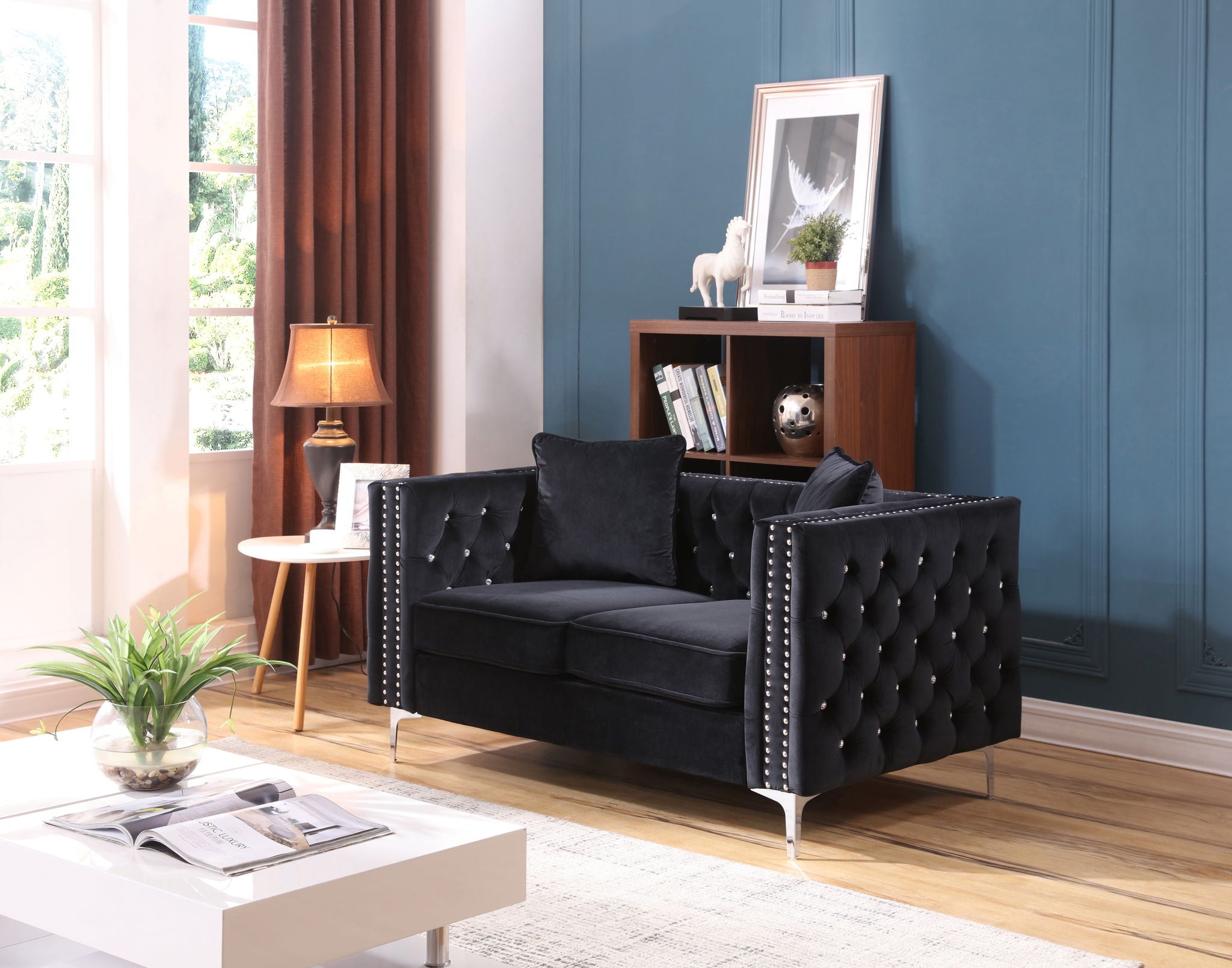 Elegant Track Arm Loveseat - Best Buy Furniture