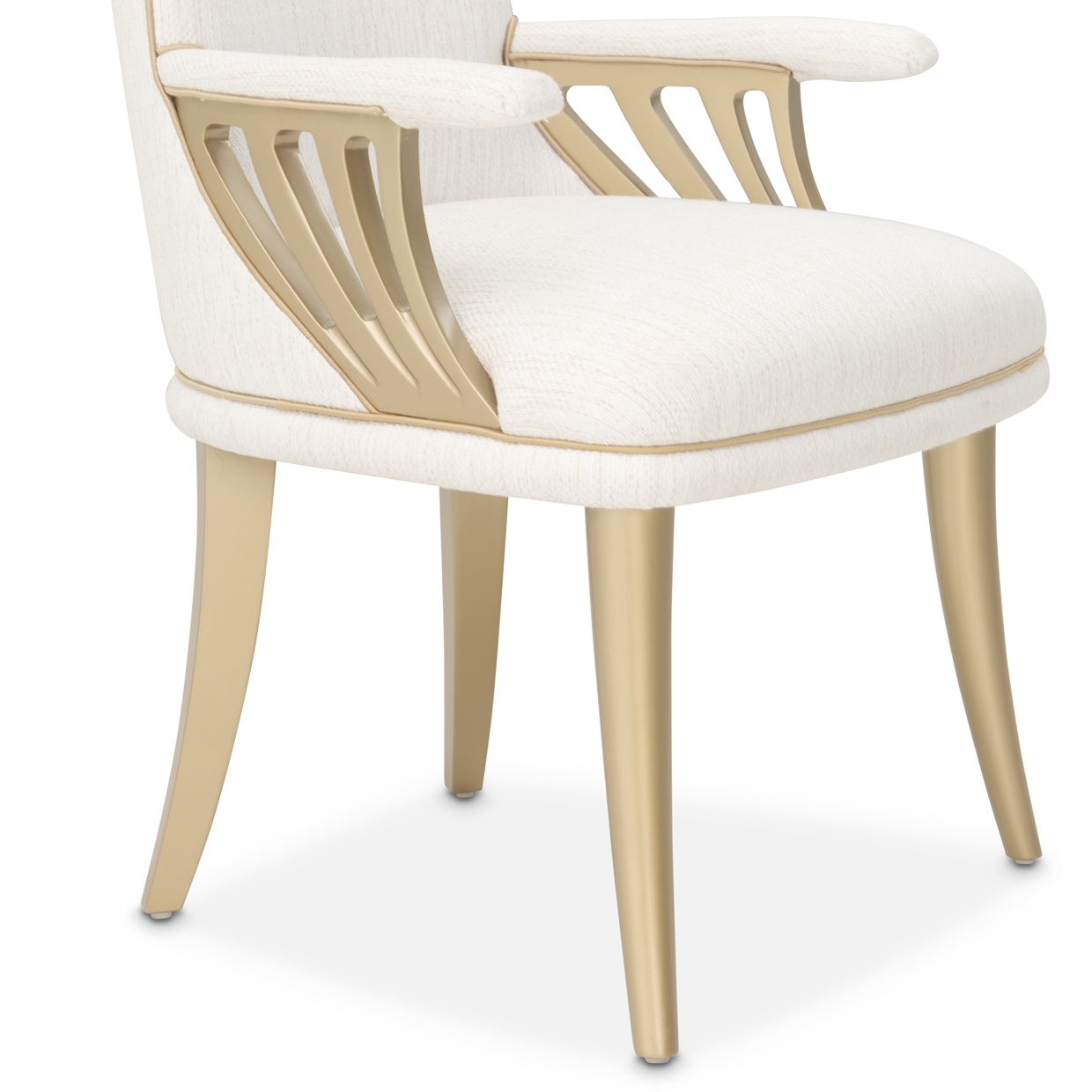 La Terrazza - Dining Arm Chair (Set of 2) - Creamy Pearl - Best Buy Furniture