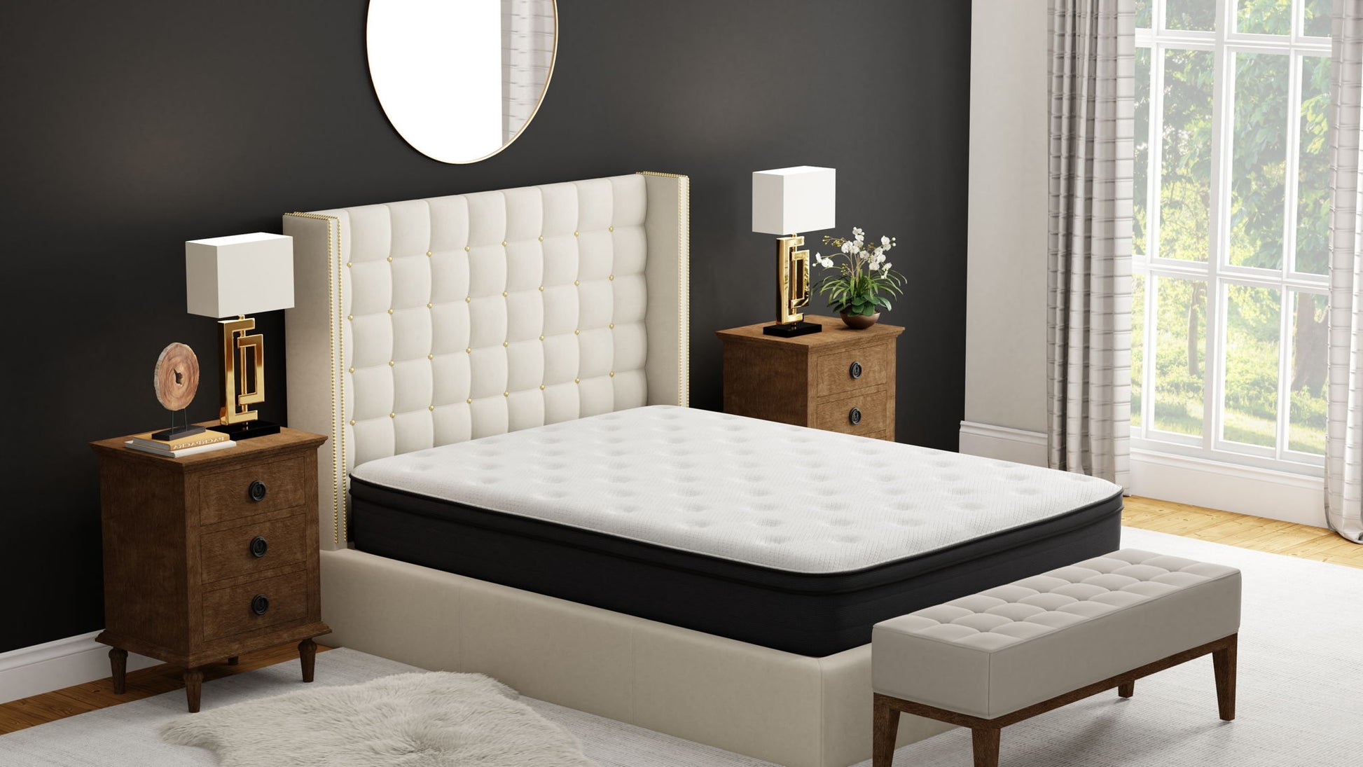 12" Euro Top Hybrid Memory Foam Mattress - Best Buy Furniture