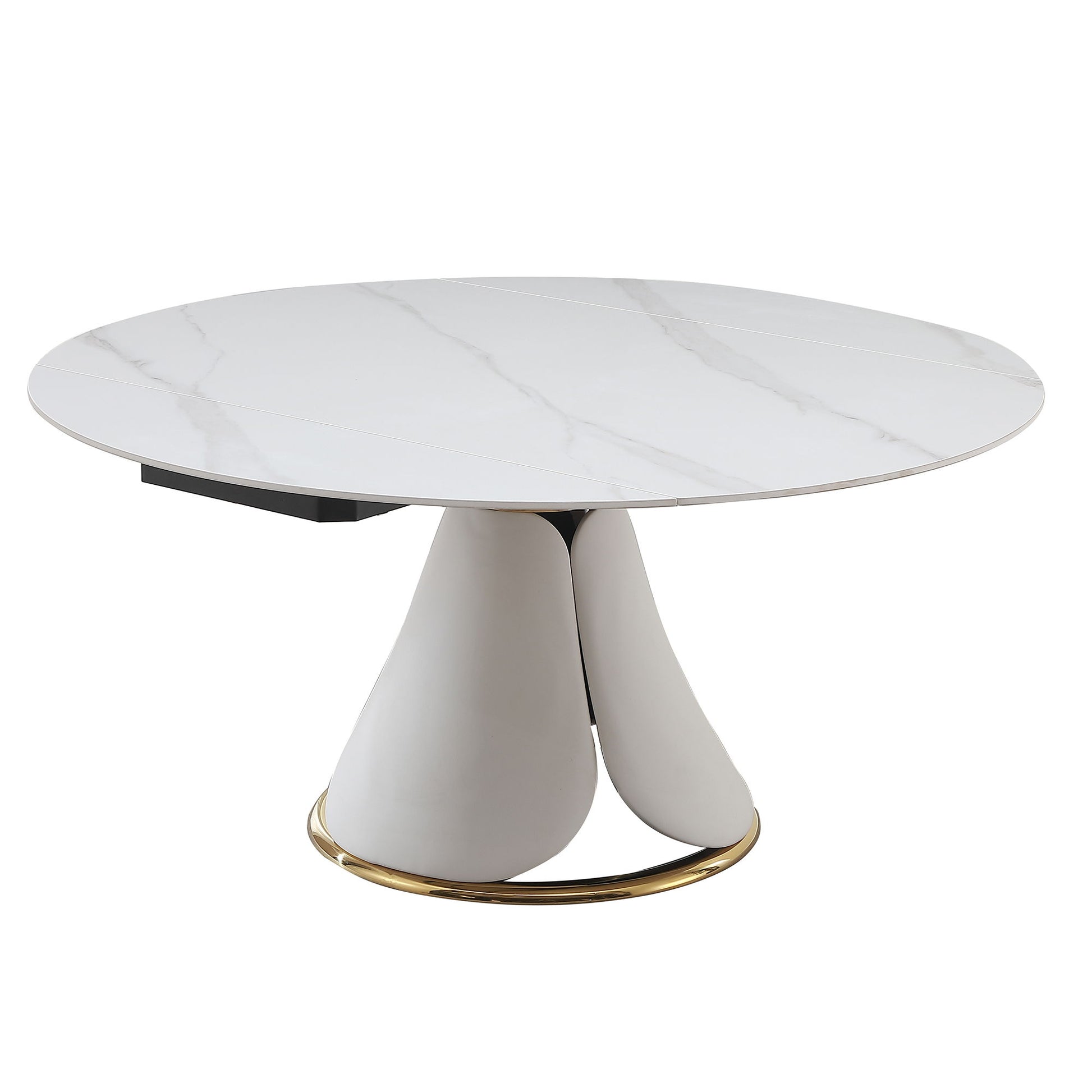 Fashion Modern Sintered Stone Dining Table With Retractable Function And Chairs - Best Buy Furniture