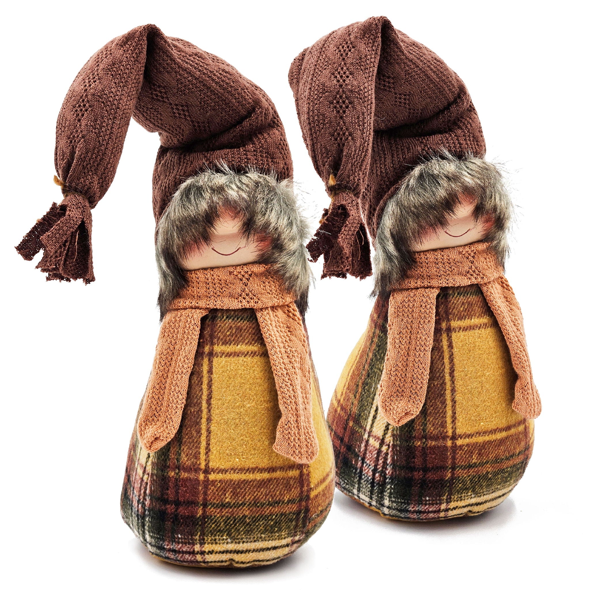 Gnomes Decorations For Fall Thanksgiving Table Decorations (Set of 2) - Brown / Yellow - Best Buy Furniture