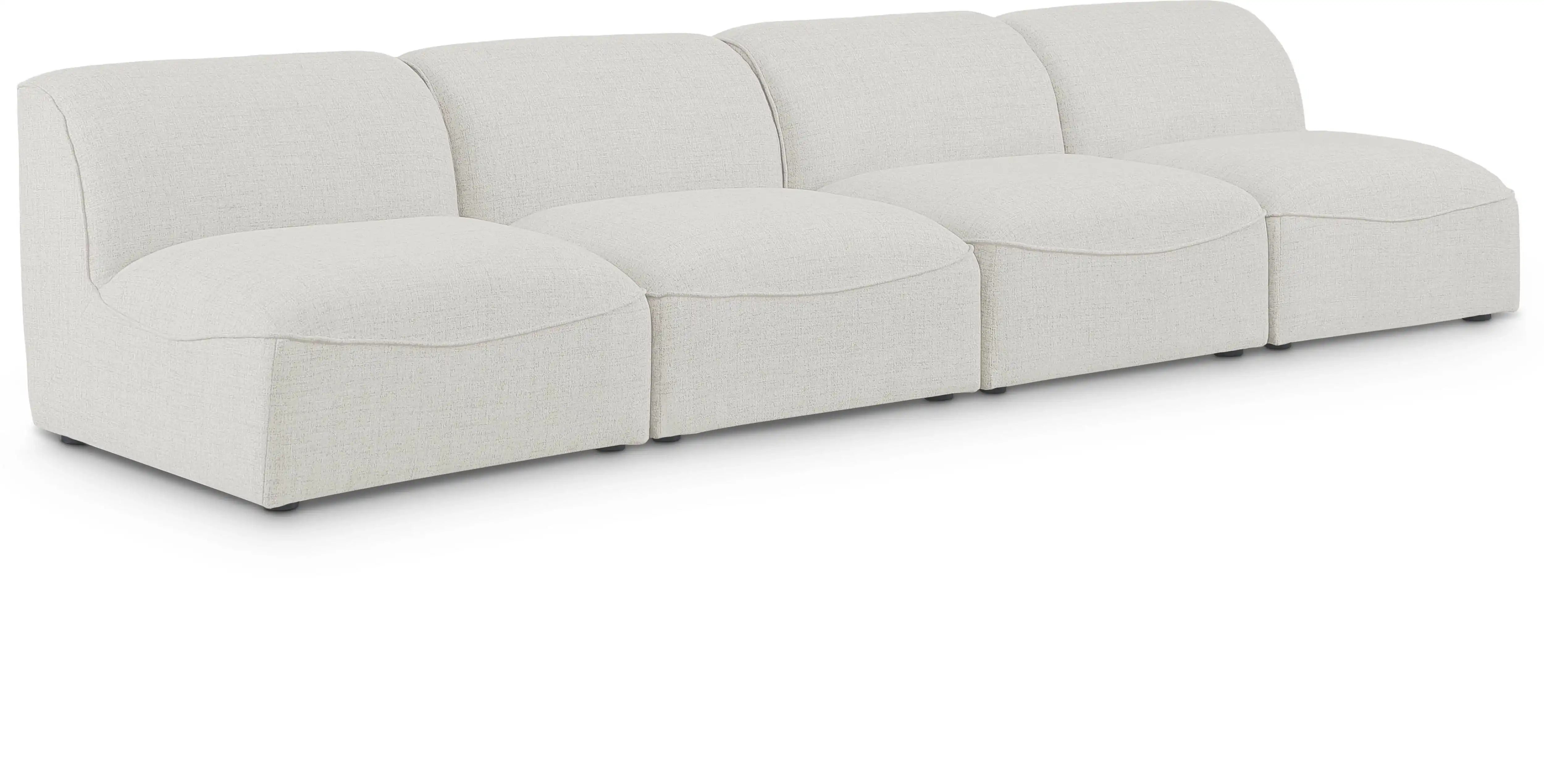 Miramar - 4 Seat Armless Modular Sofa - Best Buy Furniture