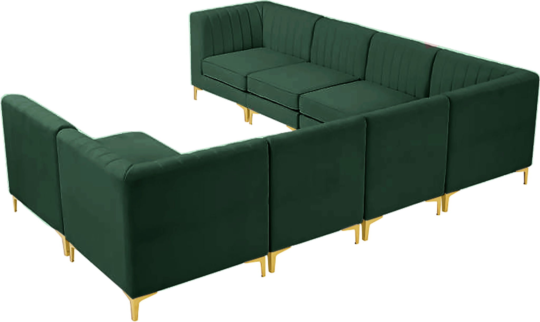 Alina - 8 Piece Velvet Modular Sectional - Best Buy Furniture