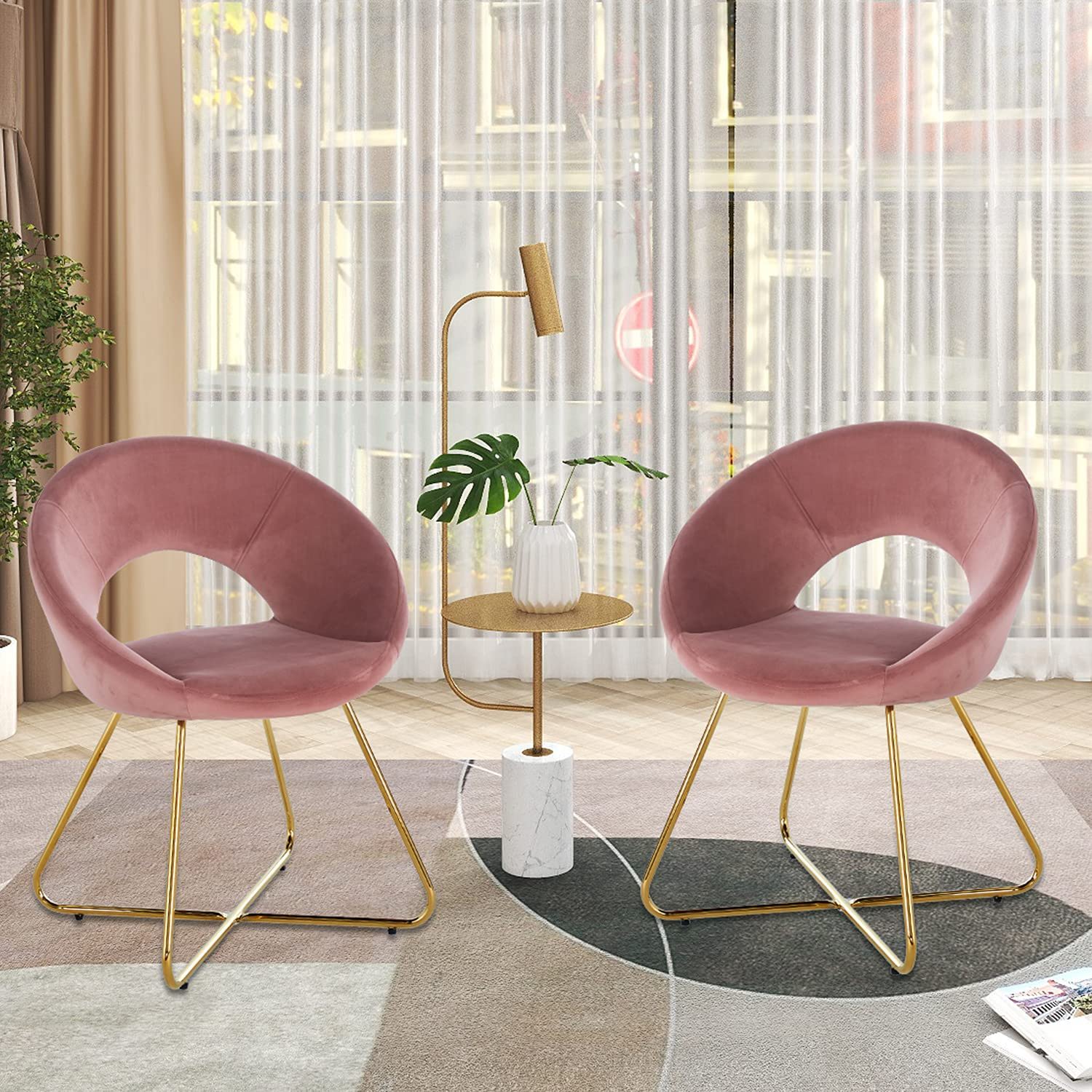 Modern Accent Velvet Chair (Set of 2) - Best Buy Furniture