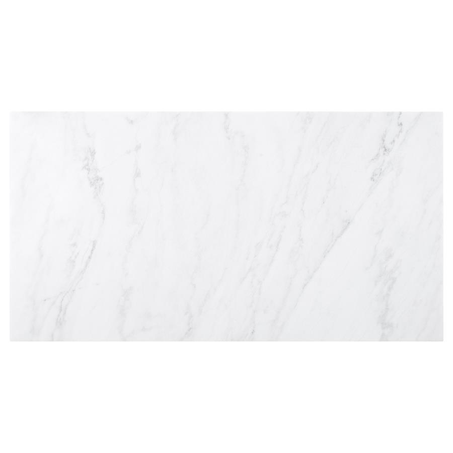 Osborne - Marble Top Dining Table - Rustic Espresso - Best Buy Furniture