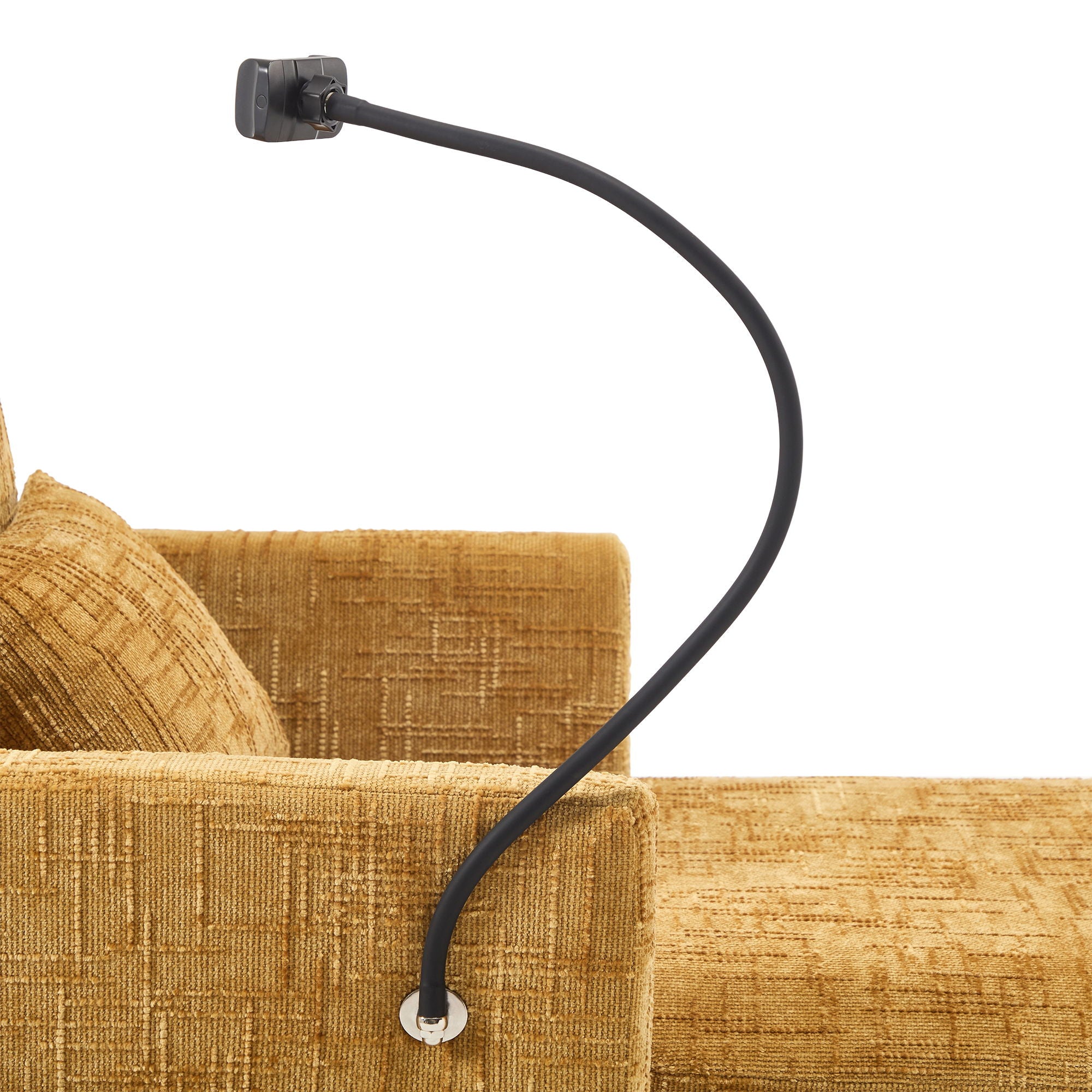 Multifunctional Chenille Recliner Sofa With Storage And Phone Bracket - Best Buy Furniture