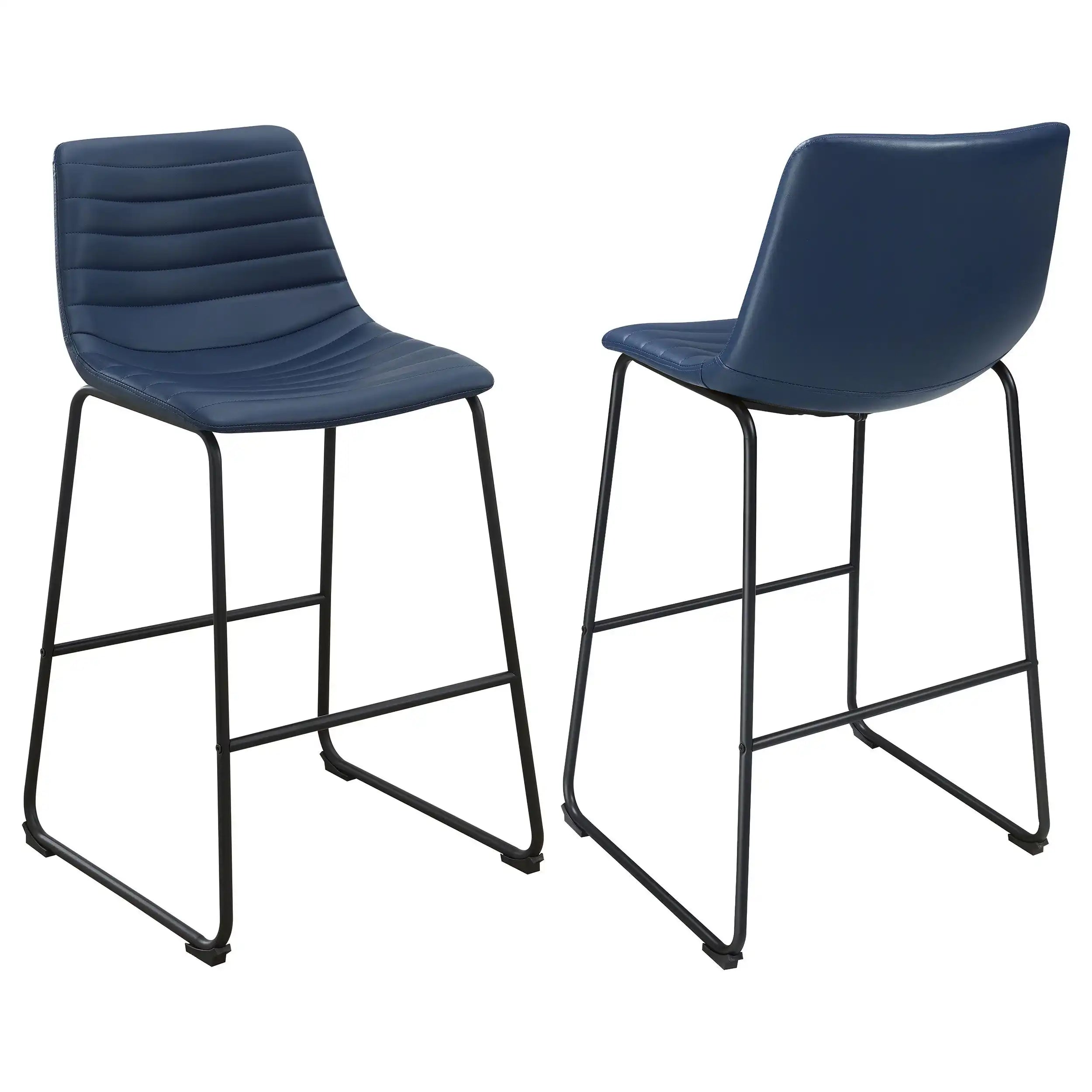 Zuni - Faux Leather Upholstered Bar Chair (Set of 2) - Best Buy Furniture