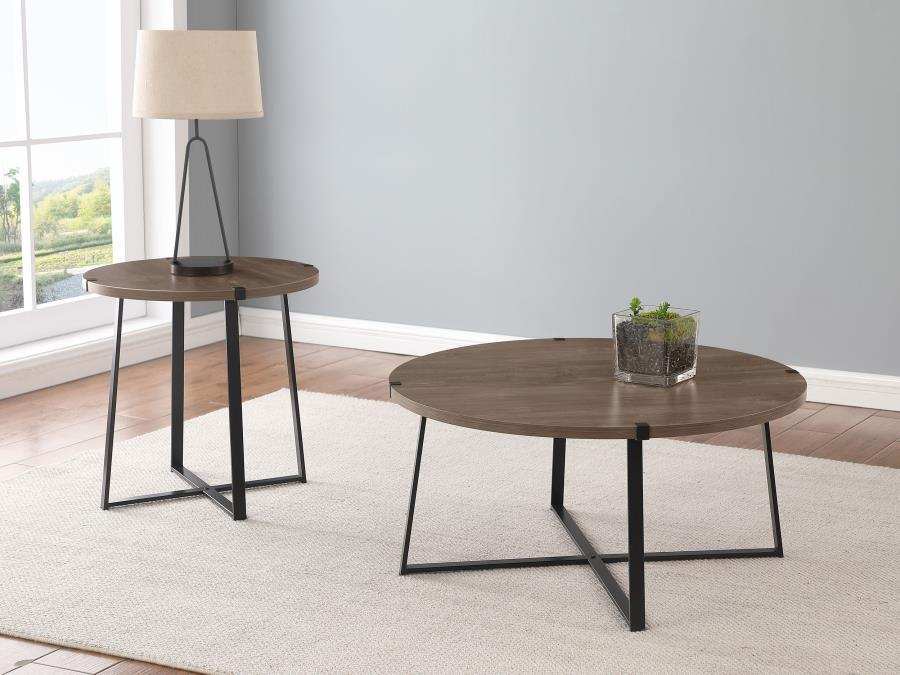 Marcus - Round Coffee Table Set - Best Buy Furniture
