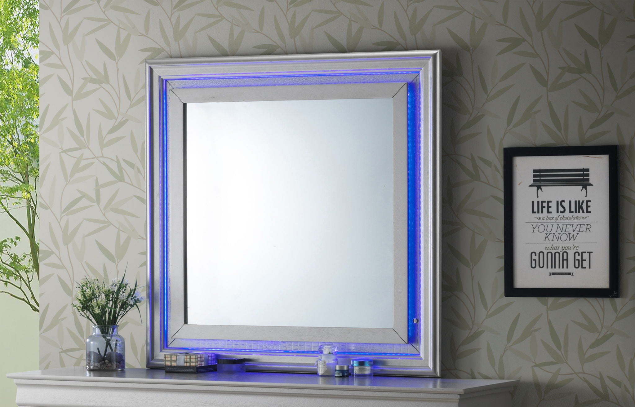 Elegant Transitional LED Mirror - Best Buy Furniture
