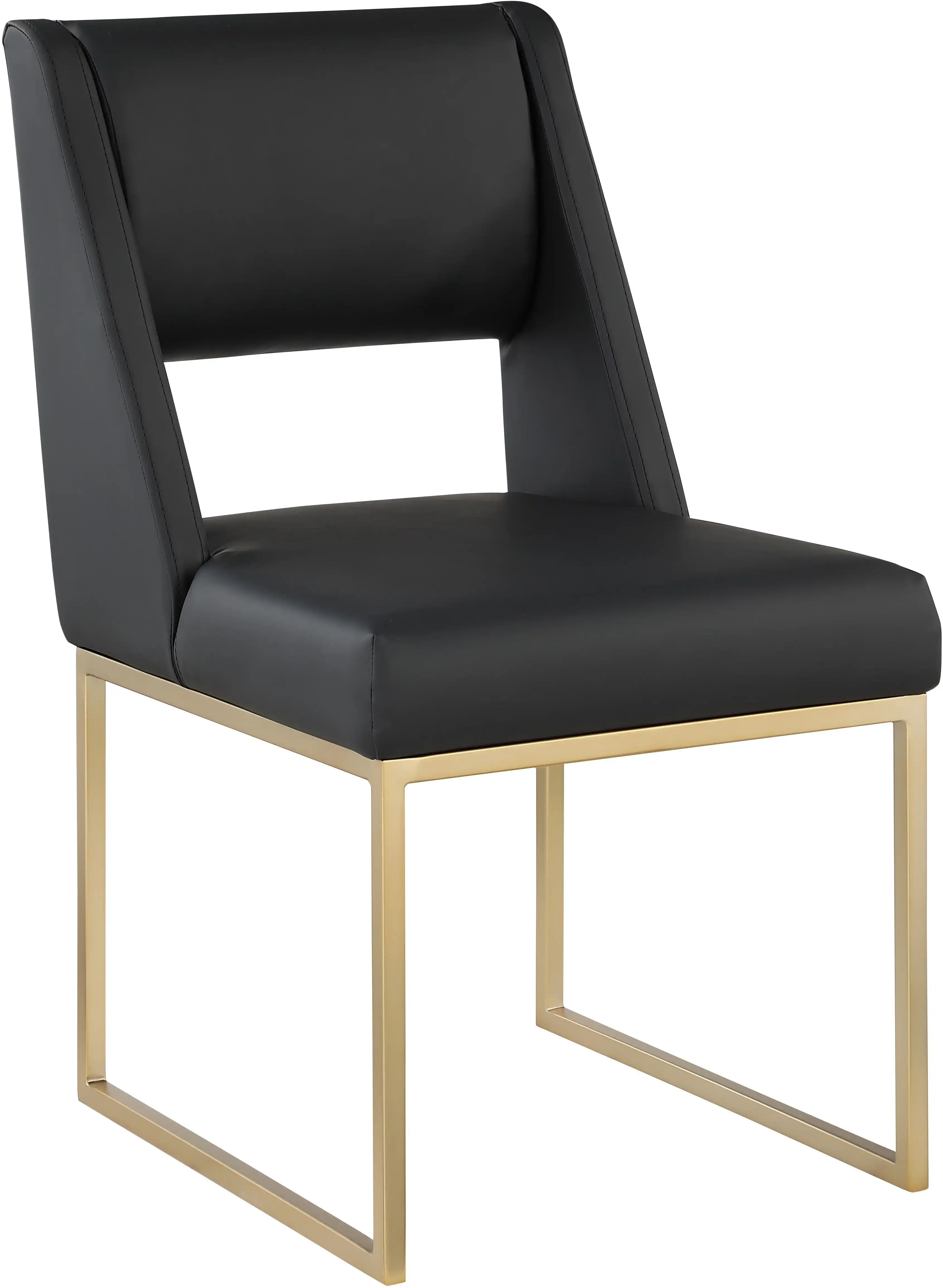 Jayce - Dining Chair (Set of 2), Gold Base - Best Buy Furniture
