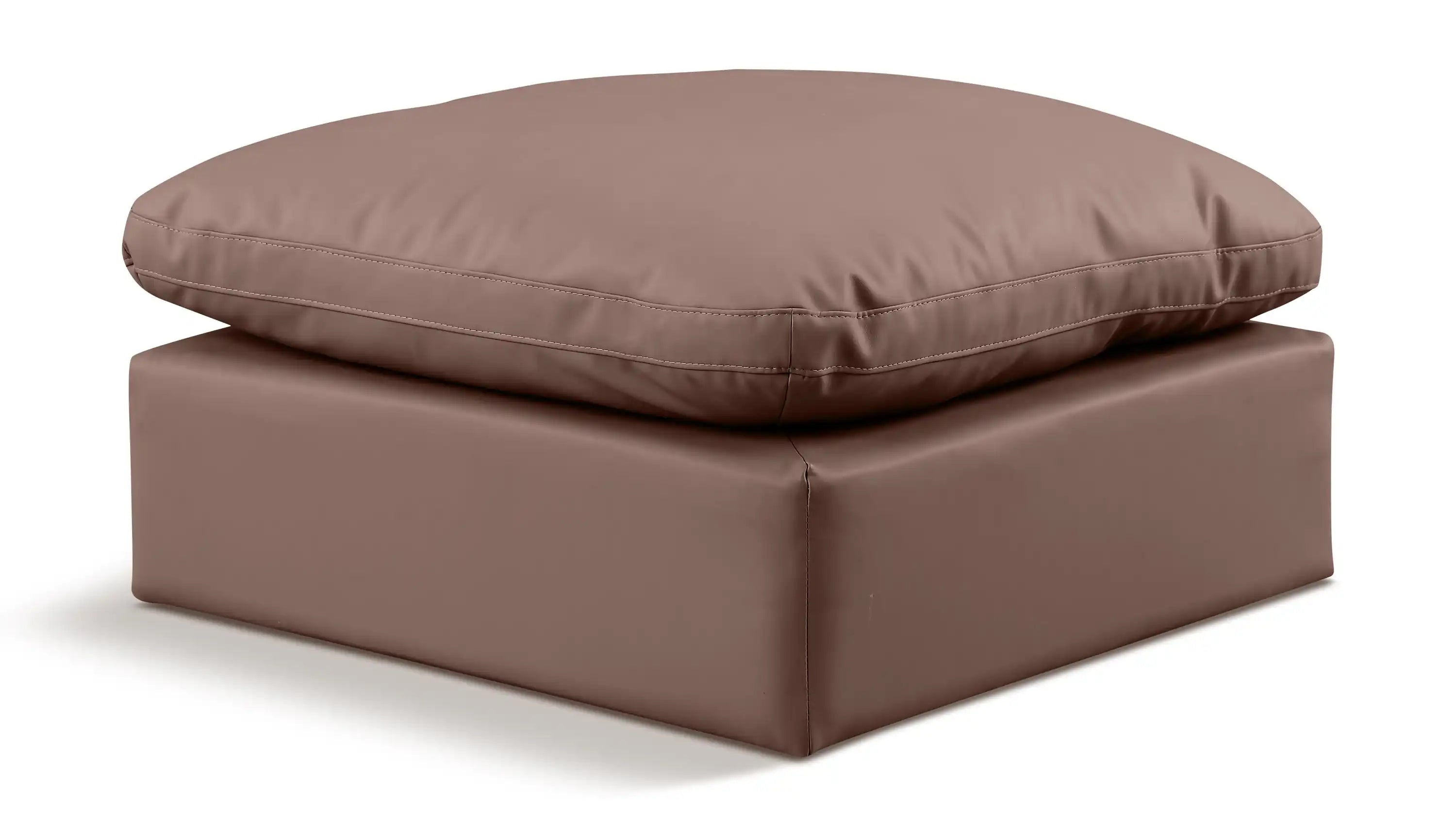 Indulge - Faux Leather Ottoman - Best Buy Furniture