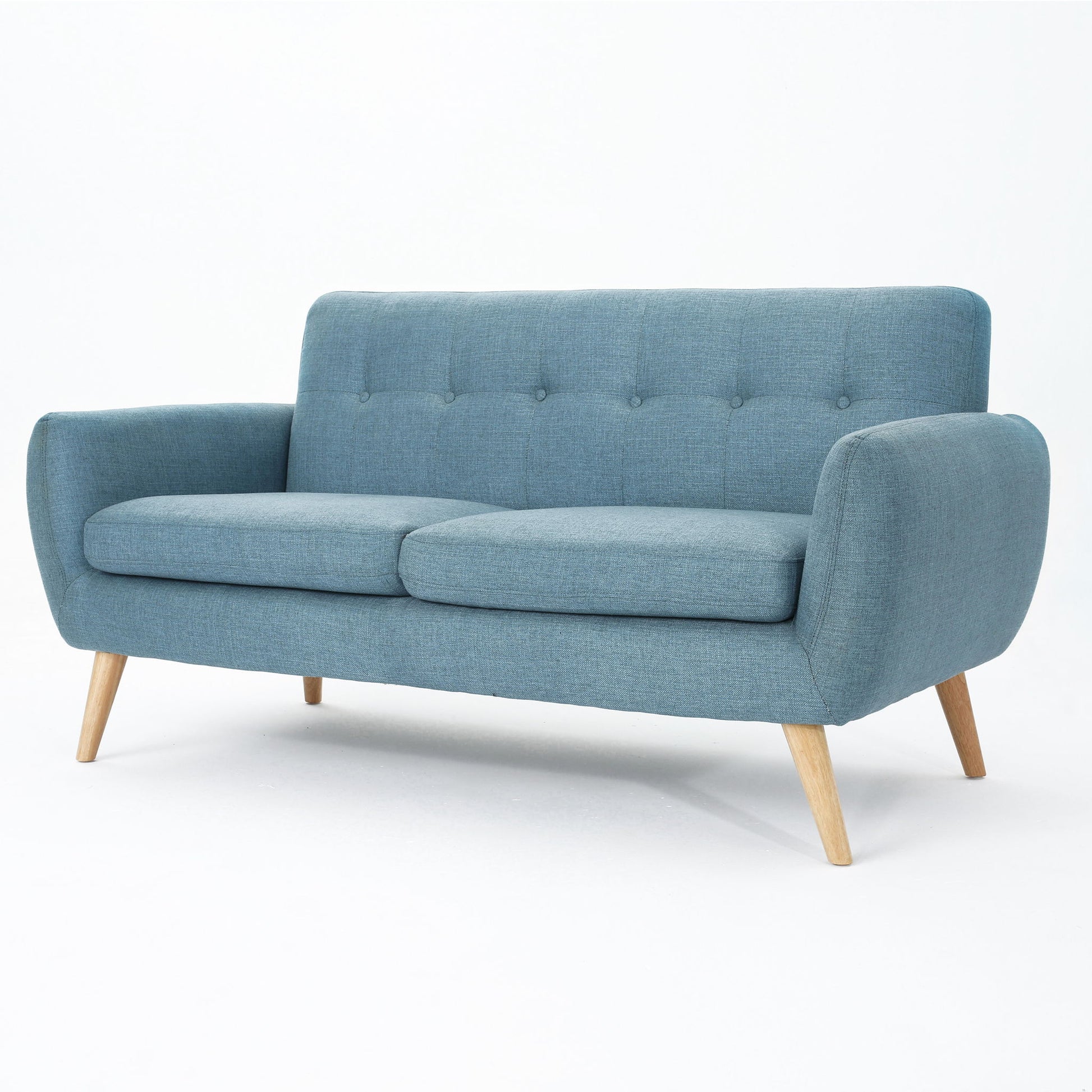 Modern Loveseat Sofa With Button Tufted Backrest - Best Buy Furniture