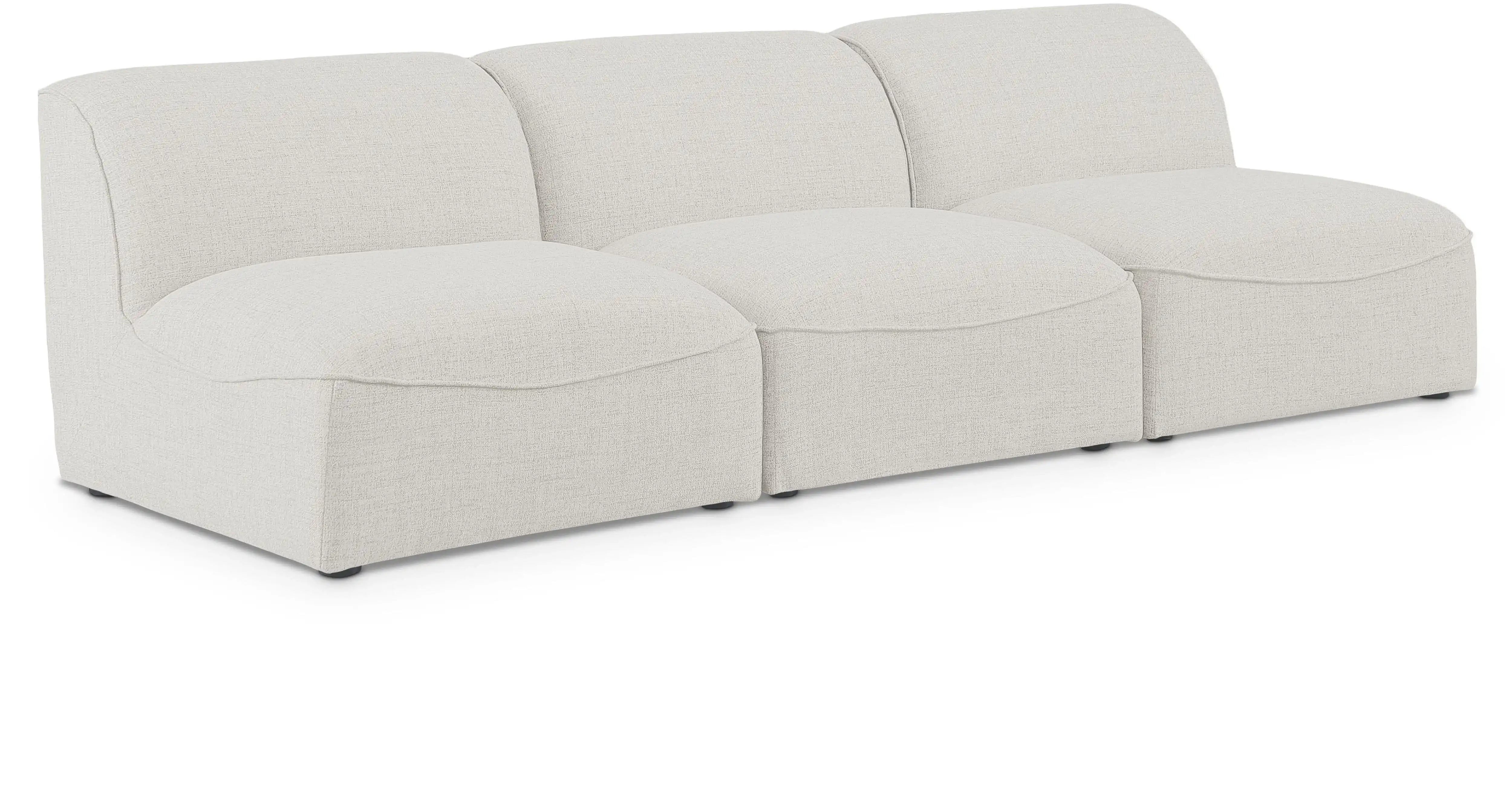 Miramar - 3 Seat Armless Modular Sofa - Best Buy Furniture
