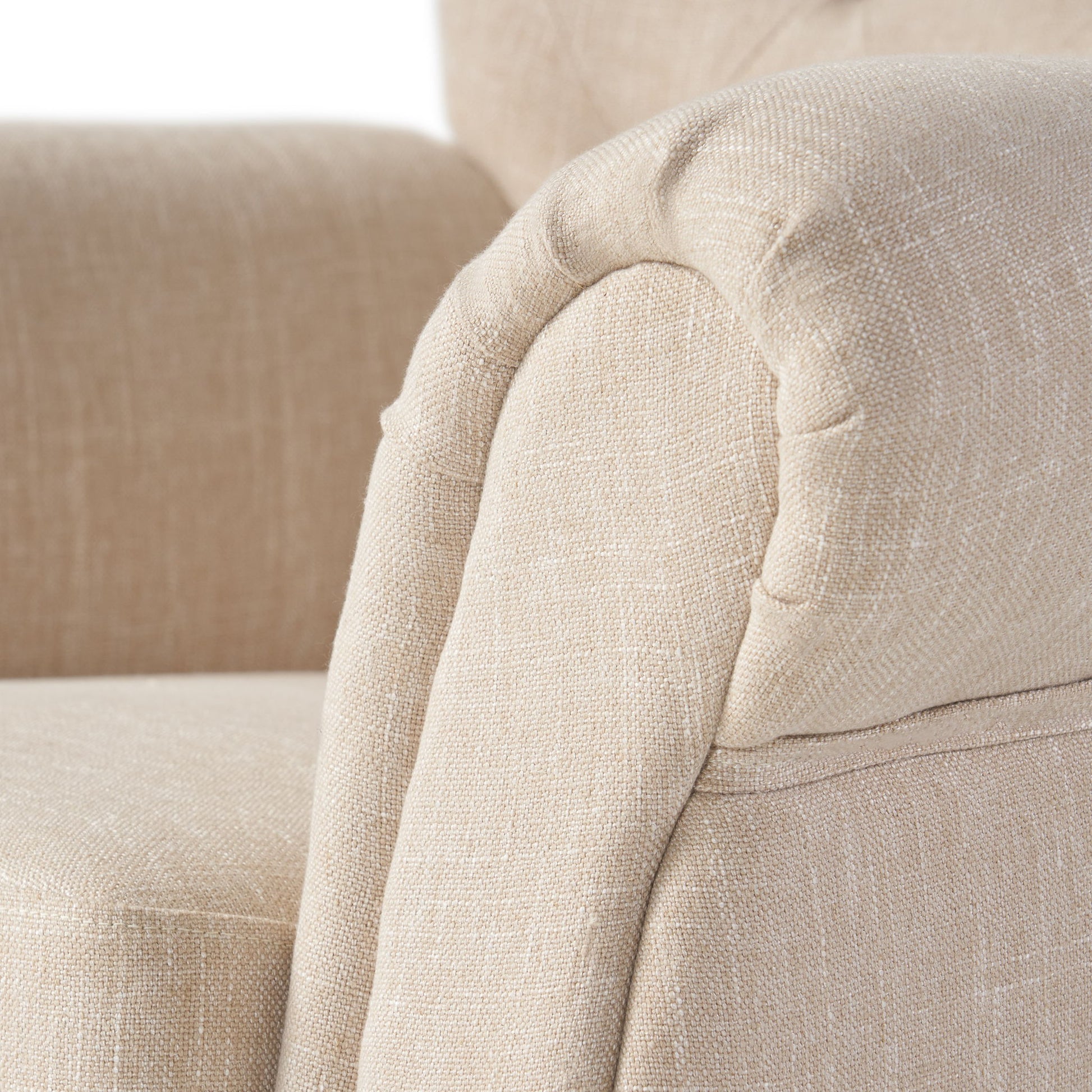 Springfield - Tufted Club Chair Stylish Upholstery - Light Beige - Best Buy Furniture
