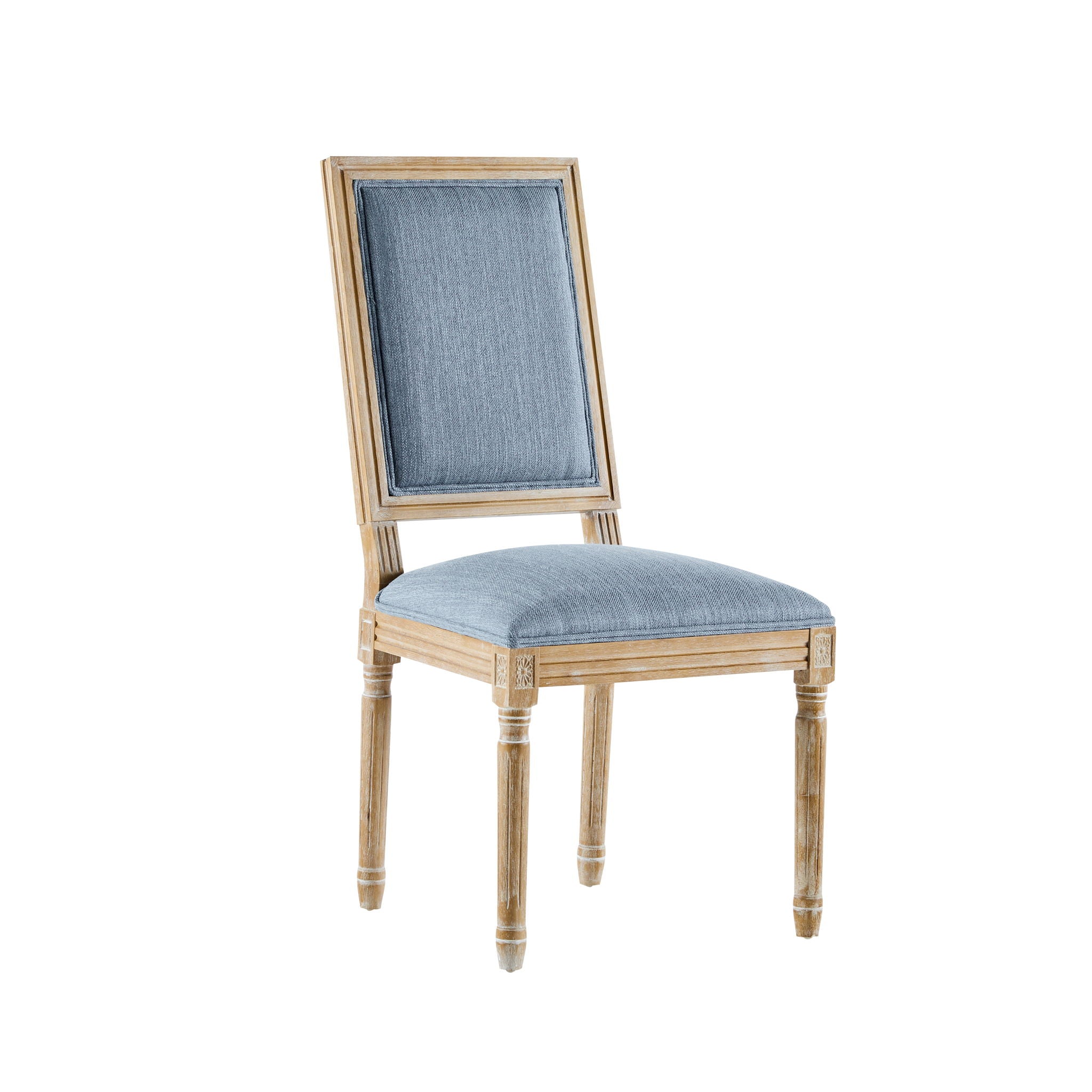 French Country Style Dining Chair With Upholstered Seating And Fluted Legs - Best Buy Furniture