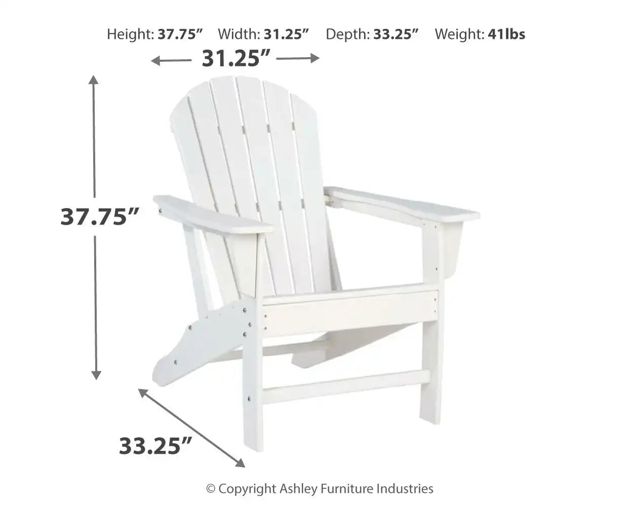 Sundown Treasure - Outdoor Adirondack Chair - Best Buy Furniture