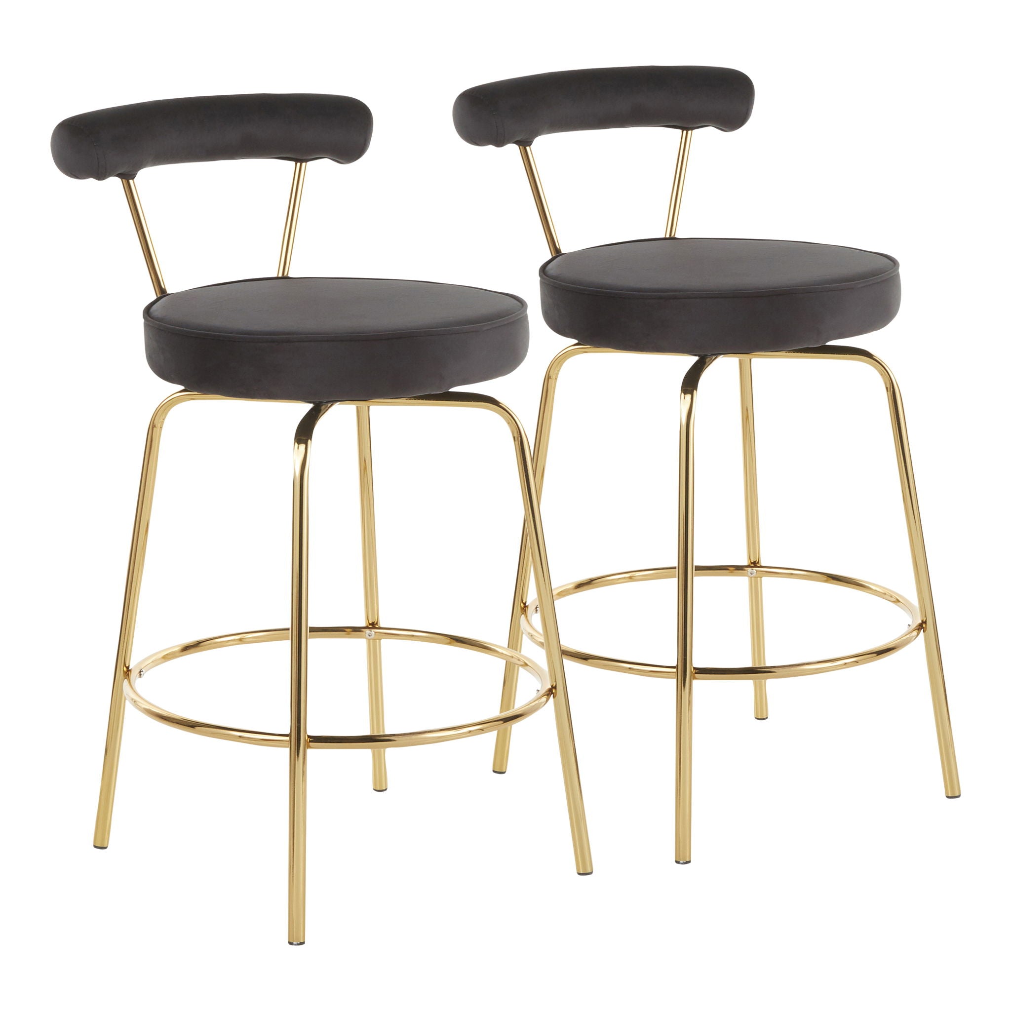 Rhonda - Glam Counter Stool (Set of 2) - Best Buy Furniture