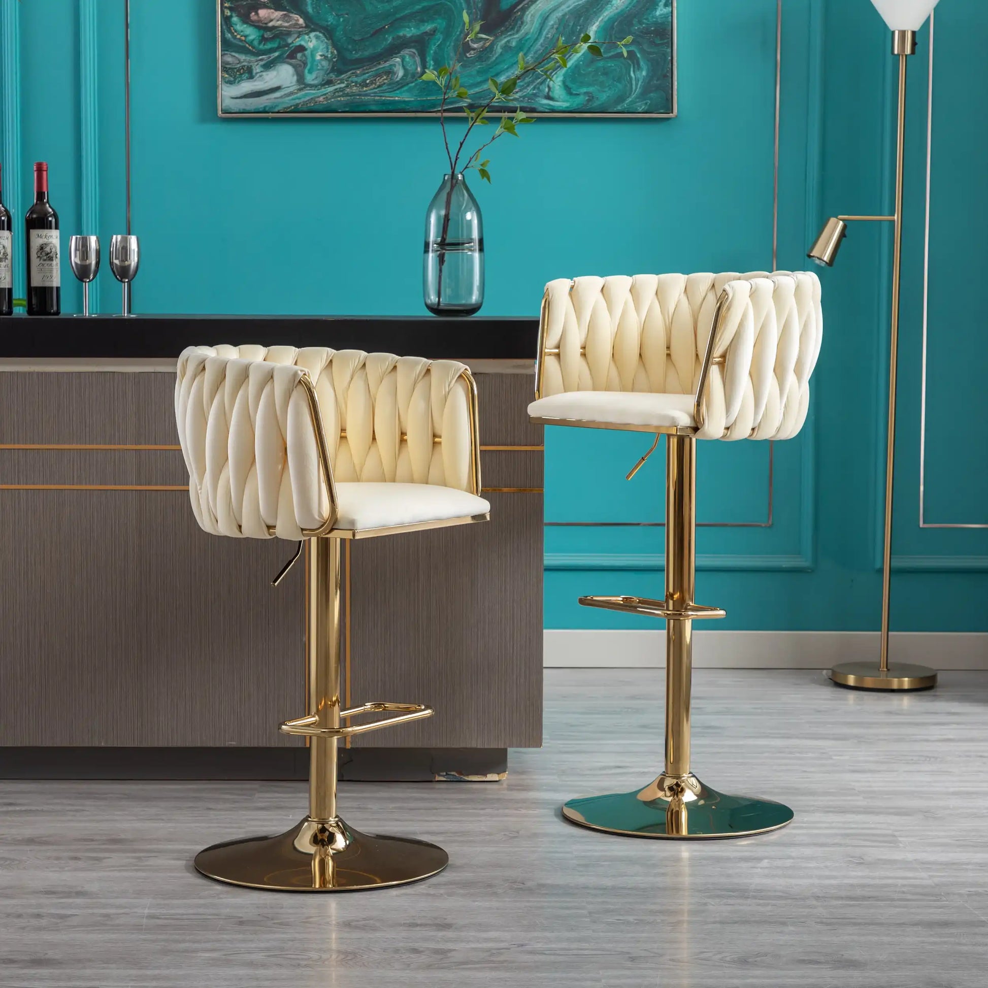 Luxury Set of 2 Bar Stools - Best Buy Furniture