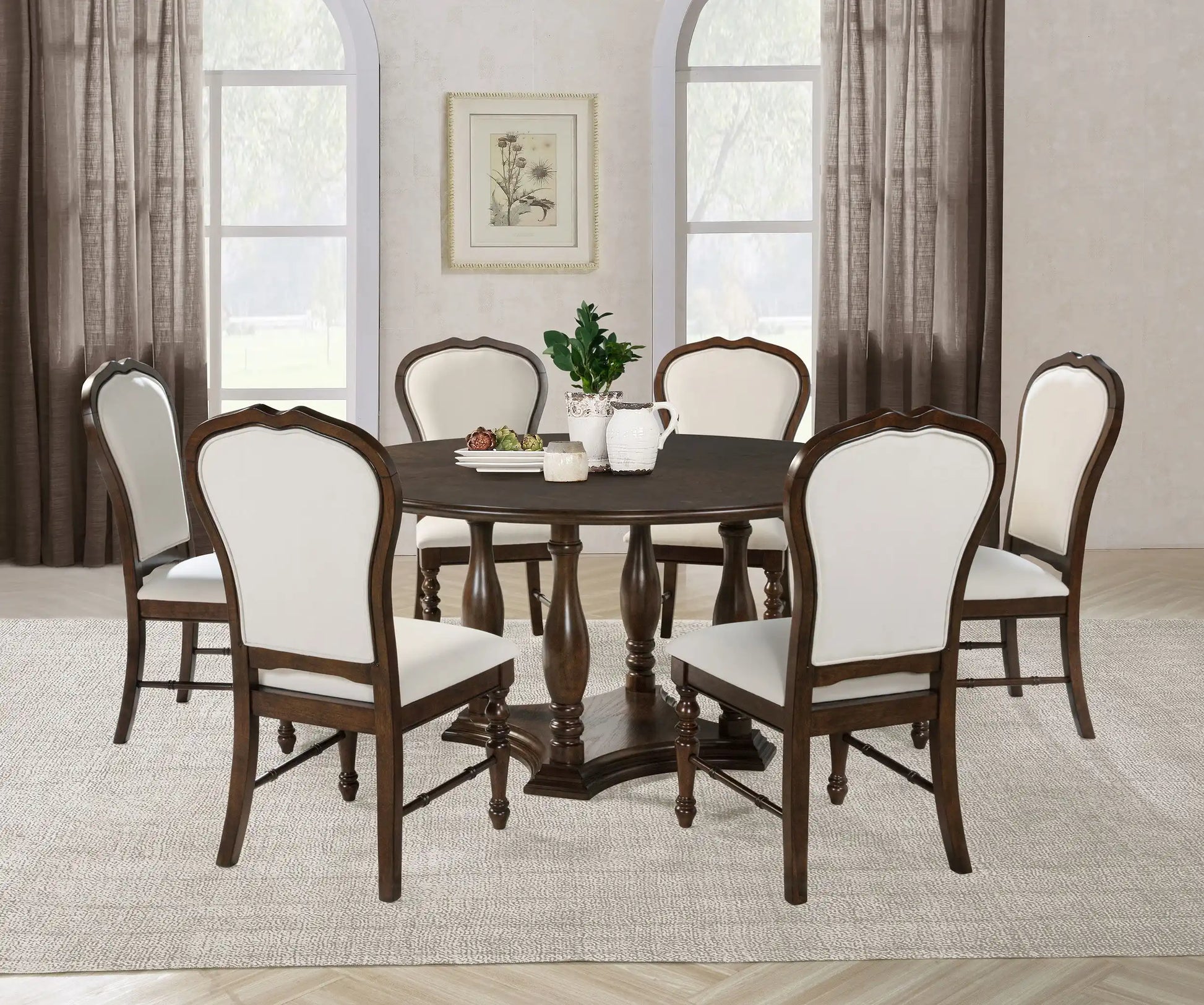 Landon - Round Dining Table Set - Best Buy Furniture