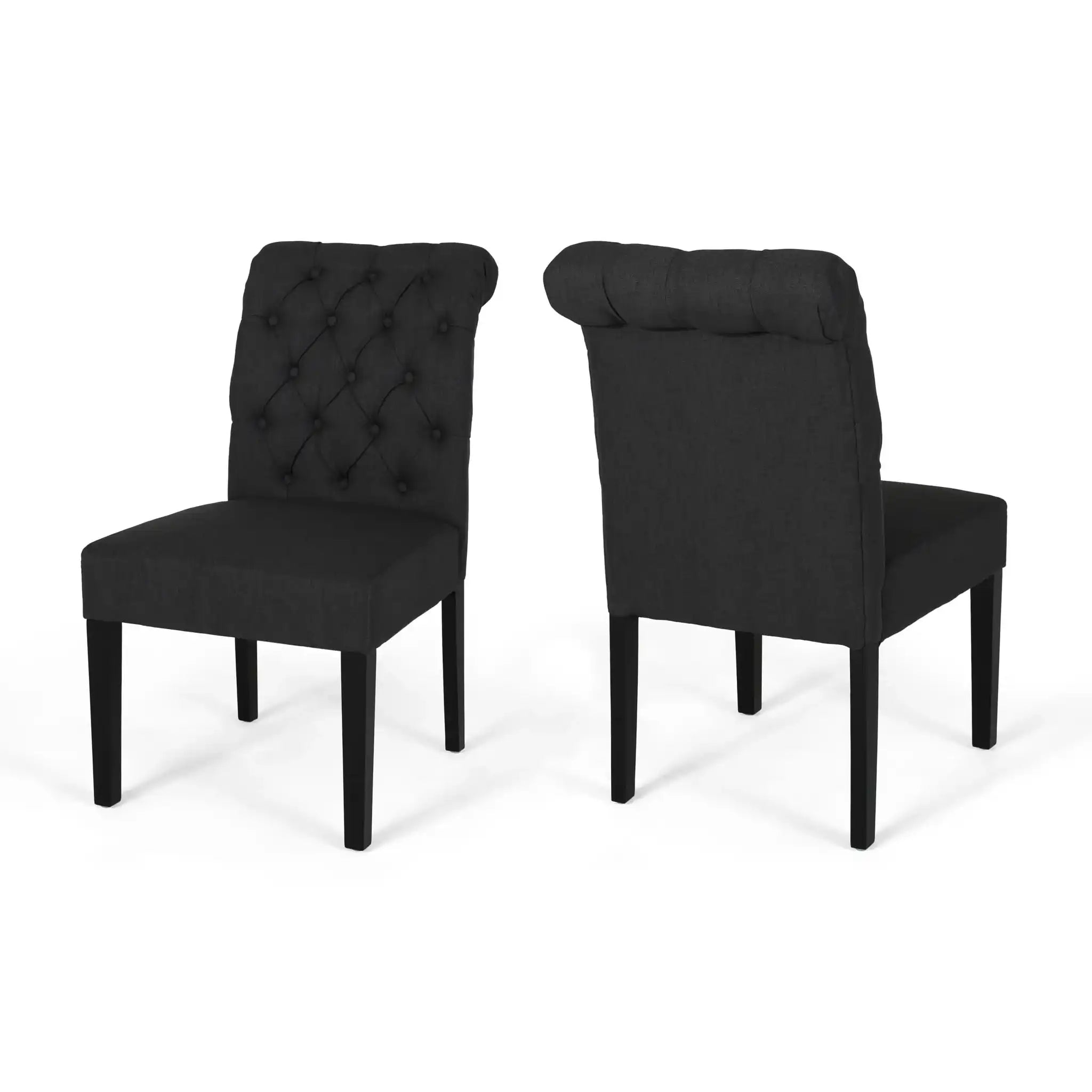 Broxton - Tuft Dining Rolltop Chairs With Button Tufted Backrest (Set of 2) - Best Buy Furniture
