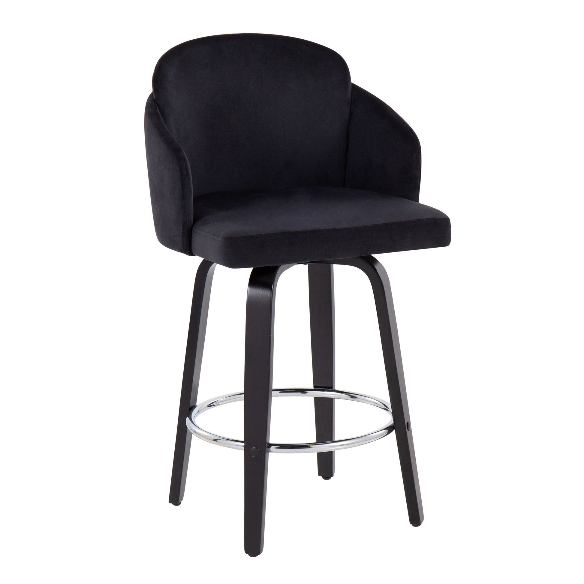 Dahlia - Contemporary Counter Stool Round Footrest (Set of 2) - Best Buy Furniture