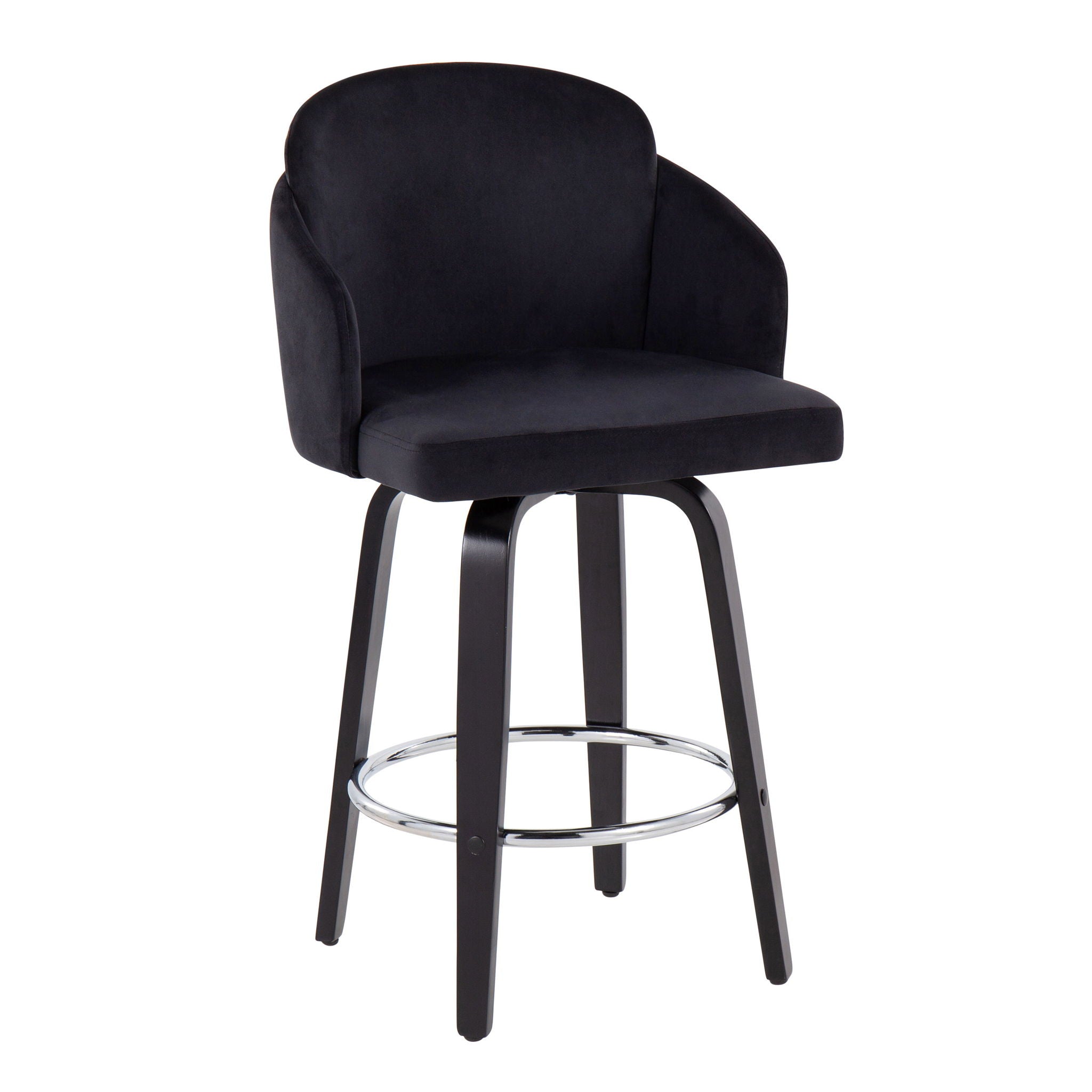 Dahlia - Contemporary Counter Stool Round Footrest (Set of 2) - Best Buy Furniture