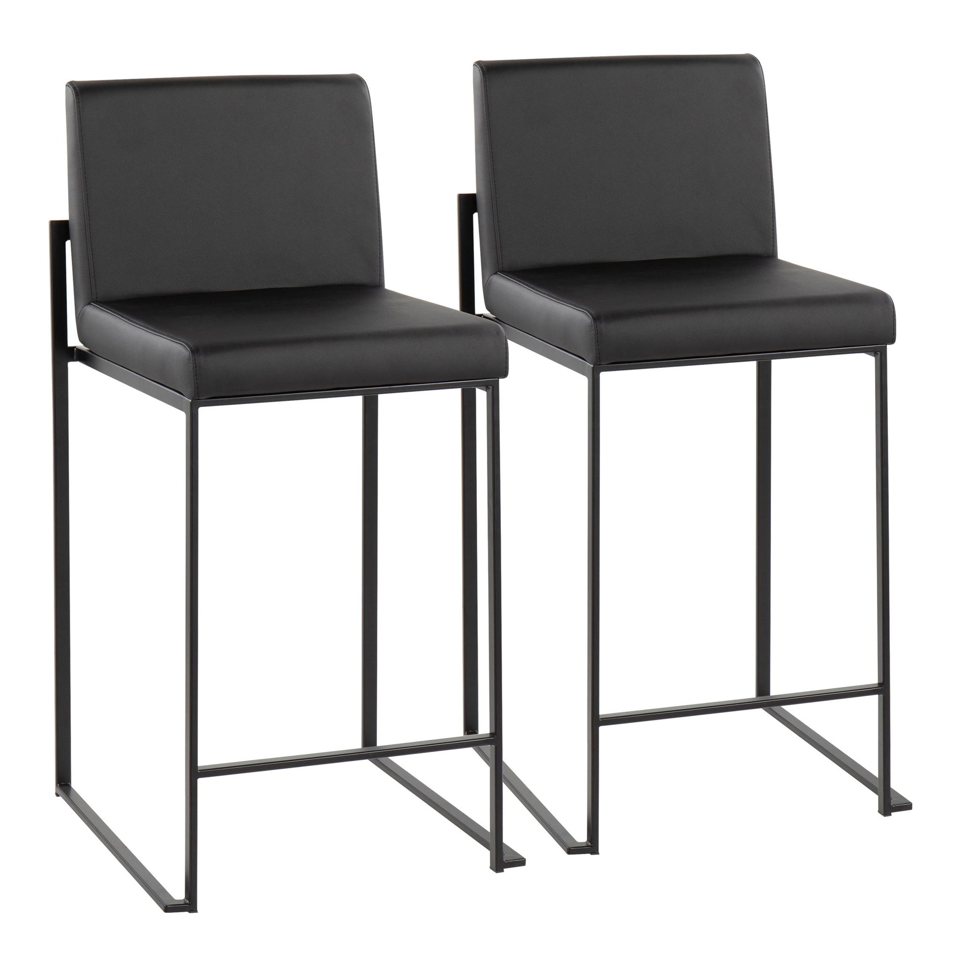 Fuji - Contemporary Modern Elegance, High Back Counter Stool - Best Buy Furniture
