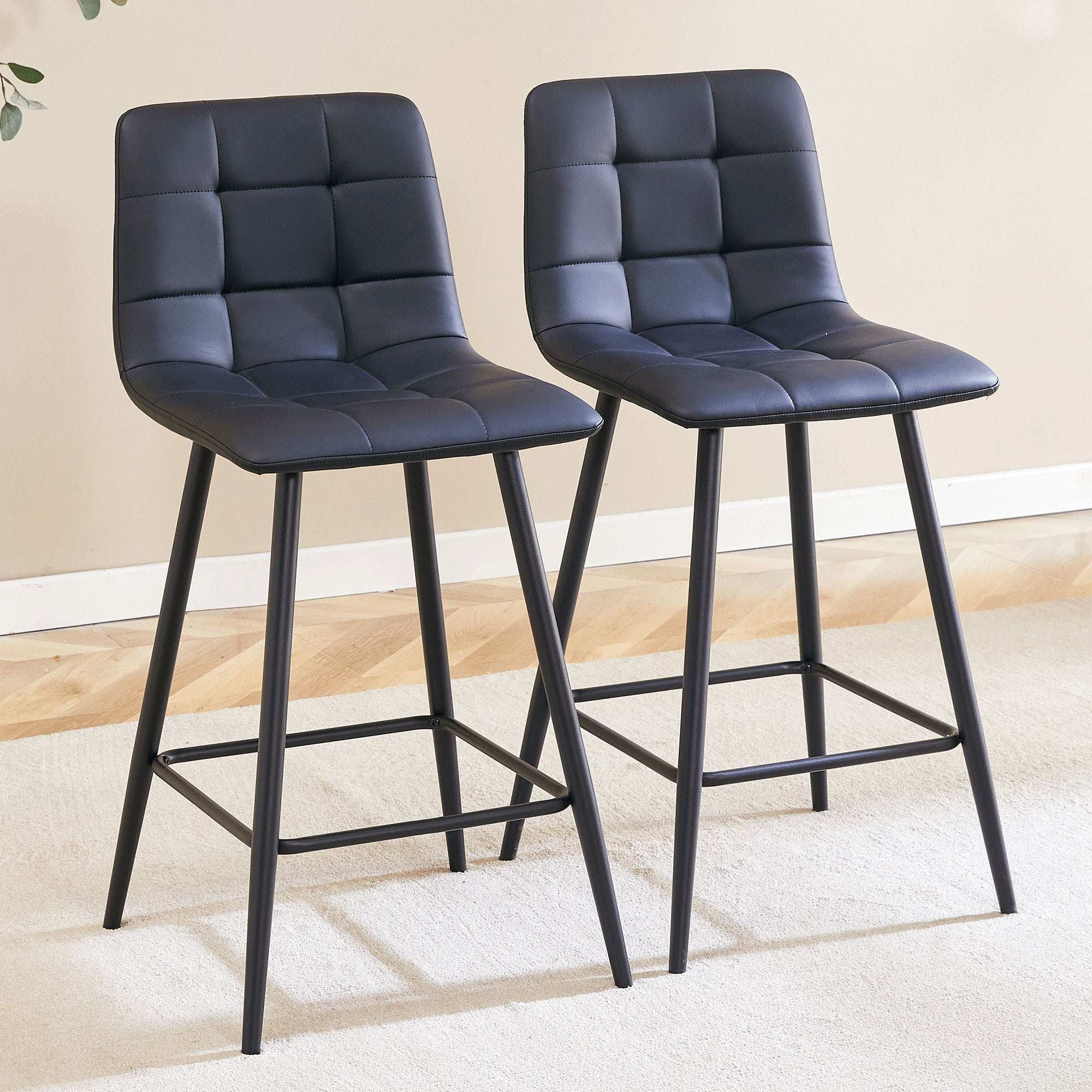 Bar Chair Set Comfortable With Metal Legs And Ergonomic Design - Best Buy Furniture
