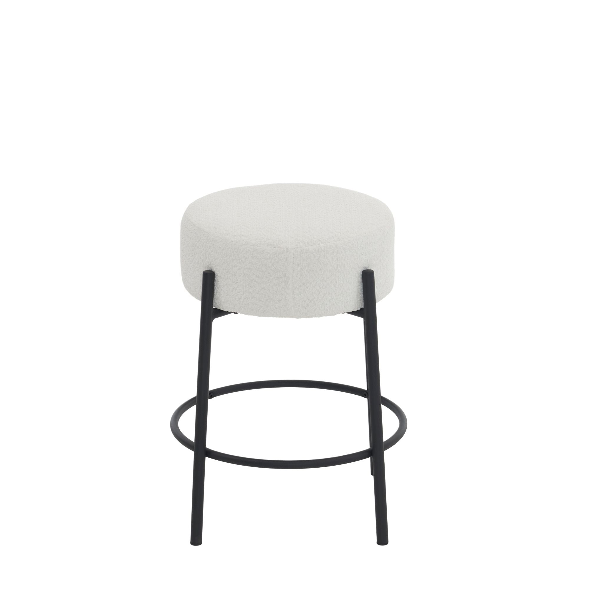 Round Bar Stools (Set of 2), Contemporary Upholstered Dining Stools For Kitchens, Coffee Shops And Bar Stores - Best Buy Furniture