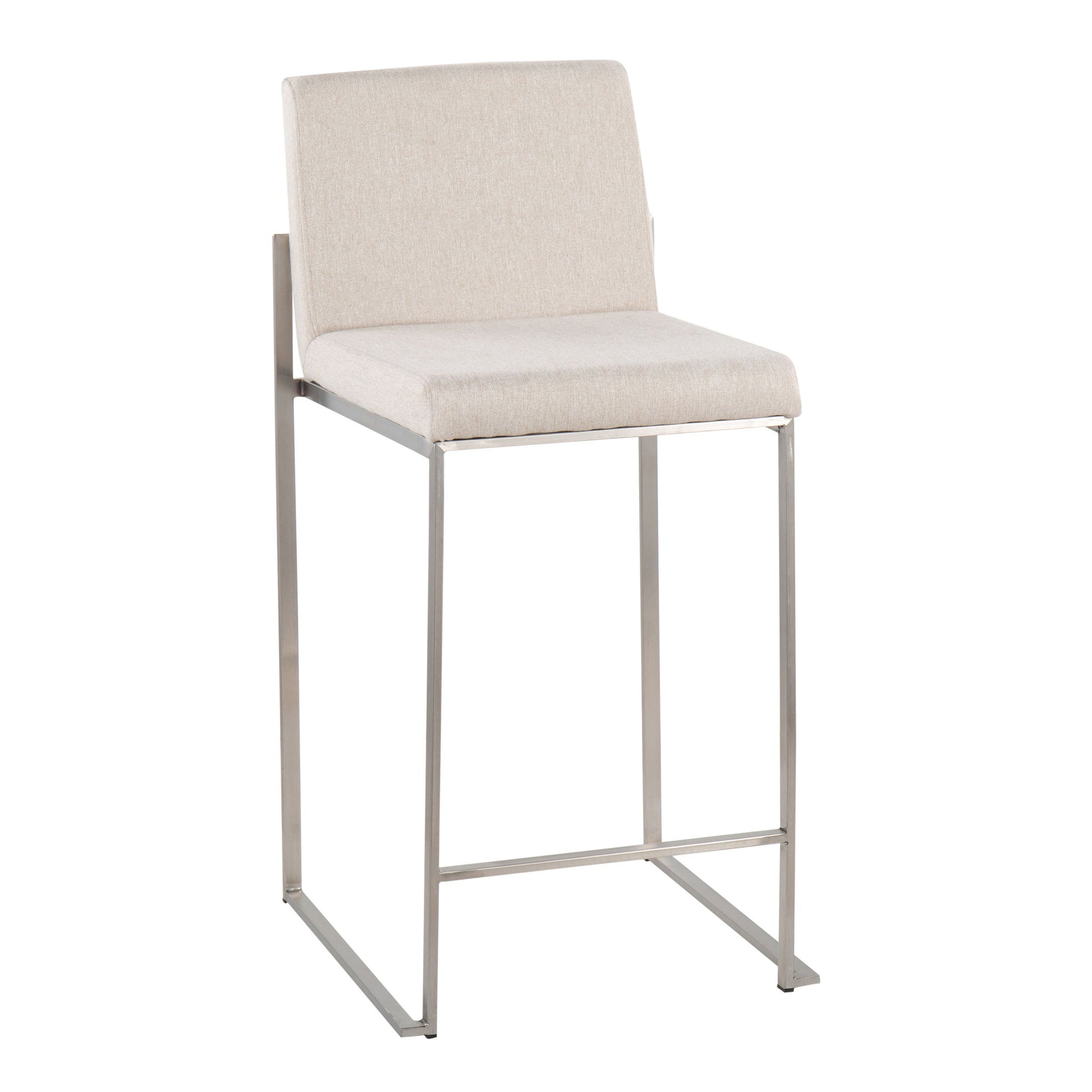 Fuji - Contemporary High Back Counter Stool, Functional Design - Best Buy Furniture