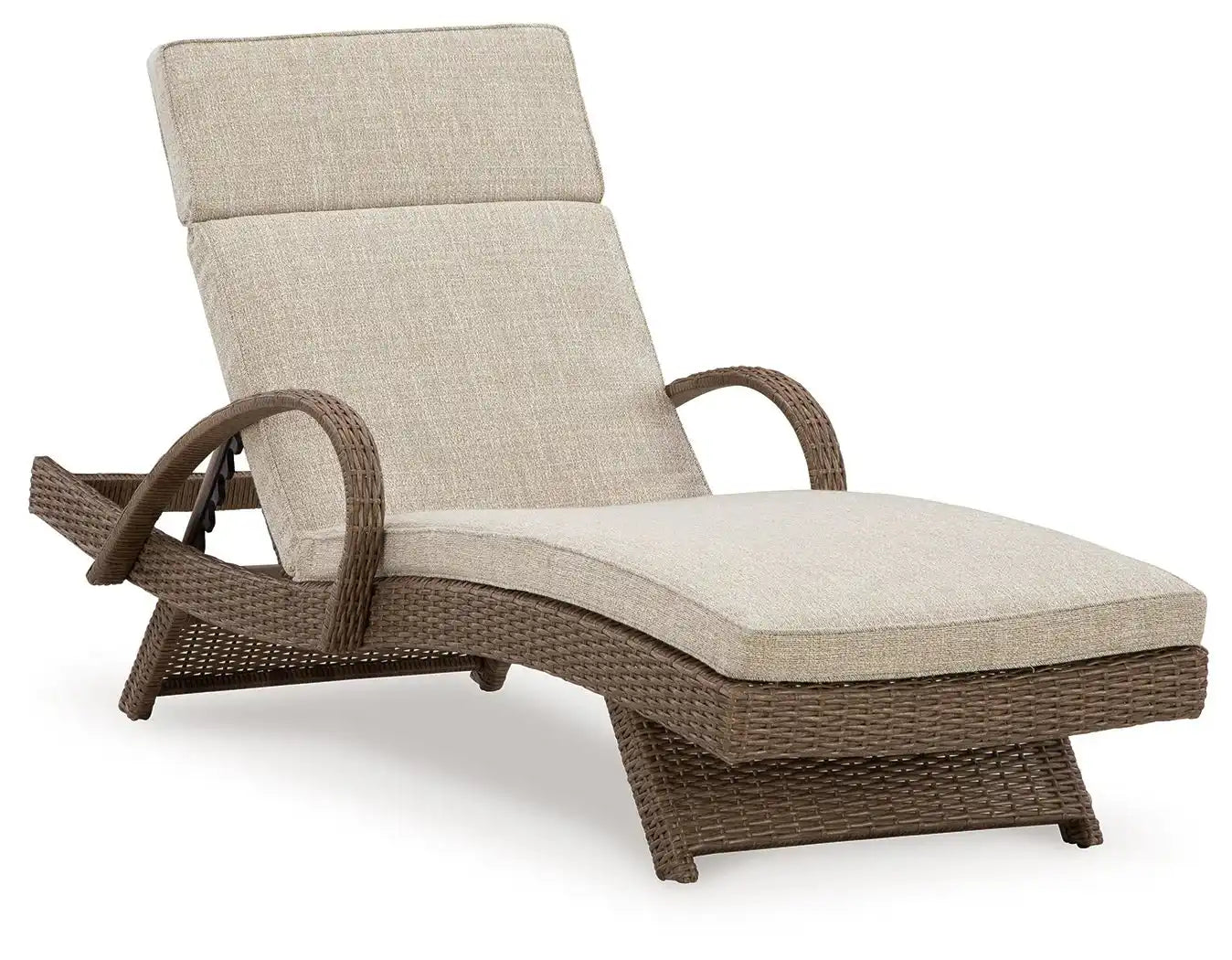 Beachcroft - Chaise Lounge With Cushion - Beige - Best Buy Furniture