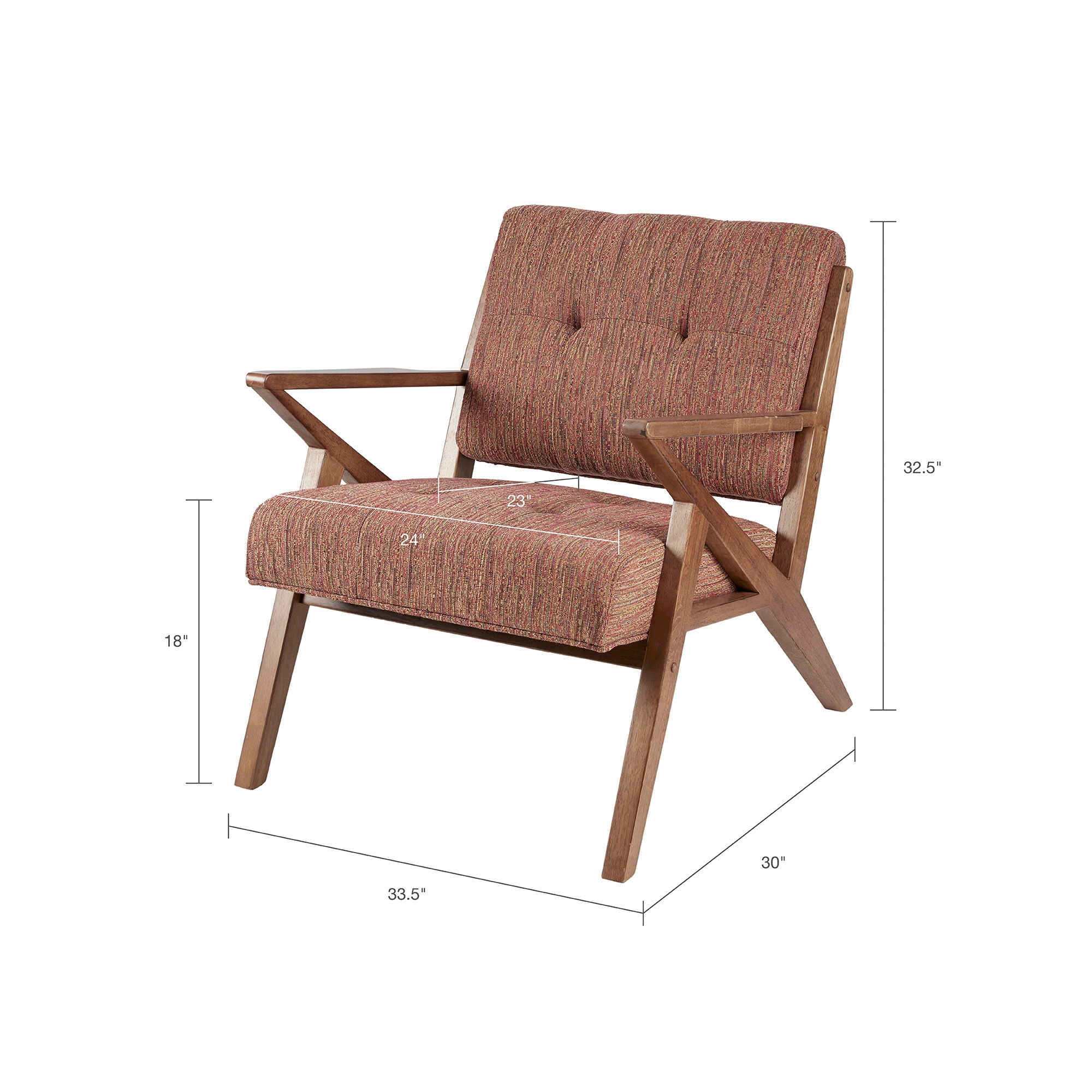 Lounge Chair With Tufted Upholstery And Solid Frame - Best Buy Furniture