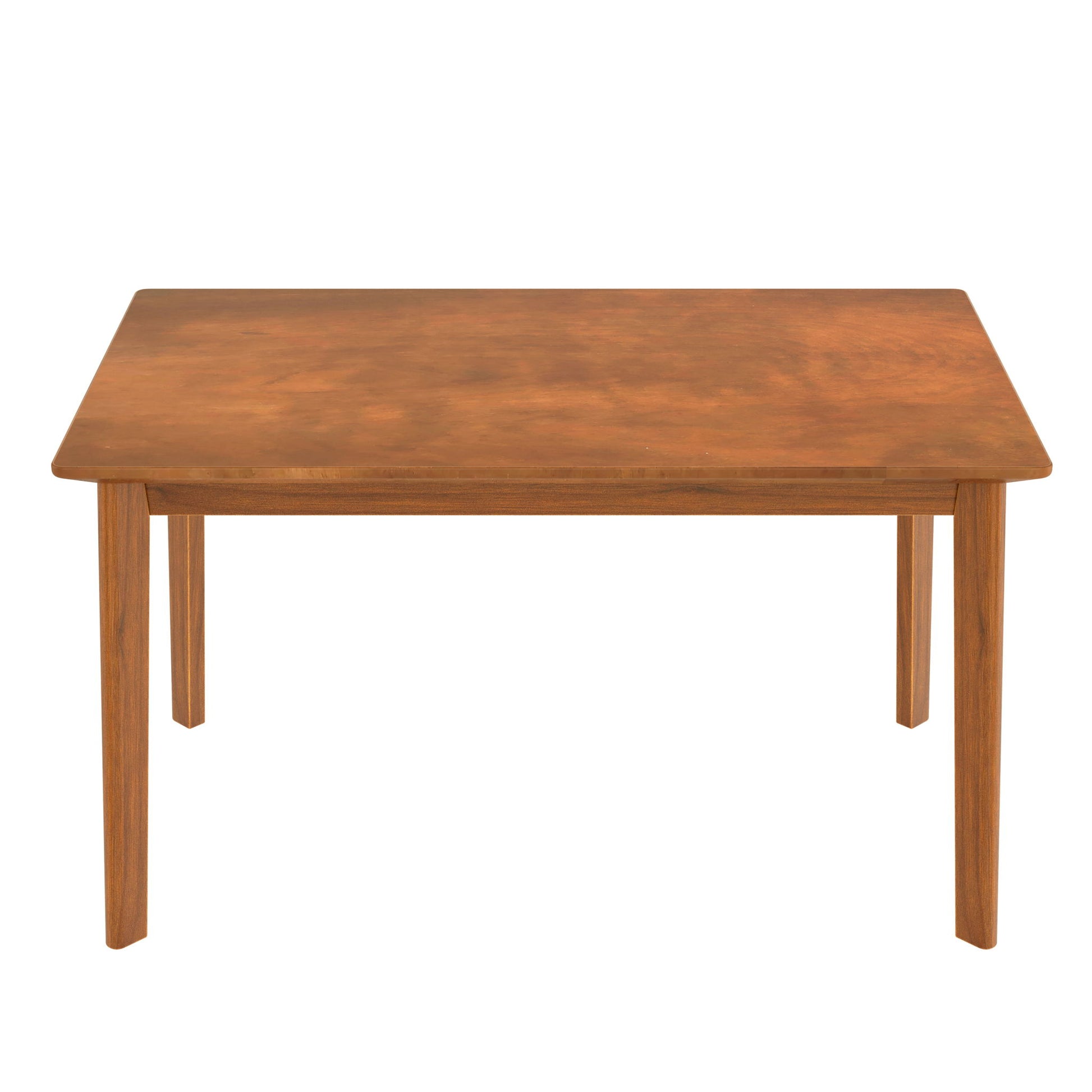 5 Pieces Rectangle Wooden Dining Table Set, Mid Century Modern Kitchen Table And 4 Upholstered Chairs For Home, Saving Space - Brown / Gray - Best Buy Furniture