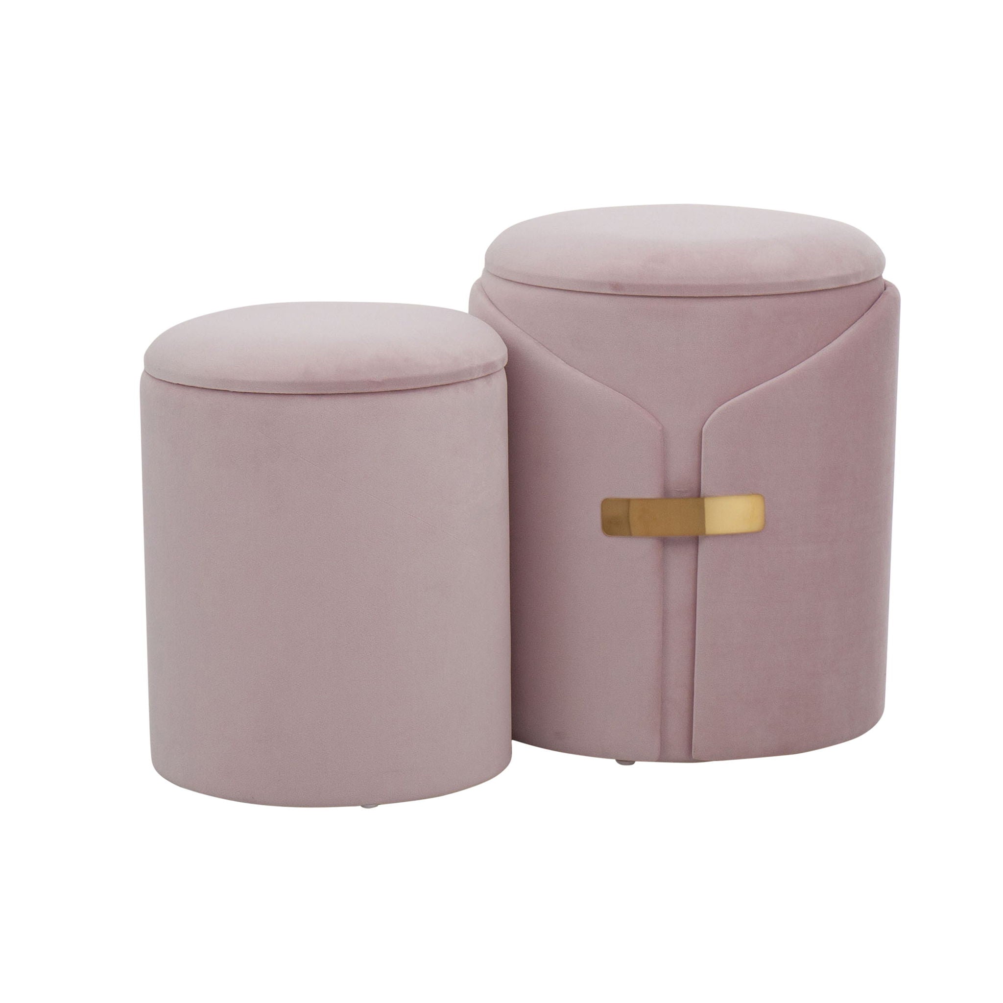 Dahlia - Contemporary / Glam Nesting Ottoman Set - Best Buy Furniture