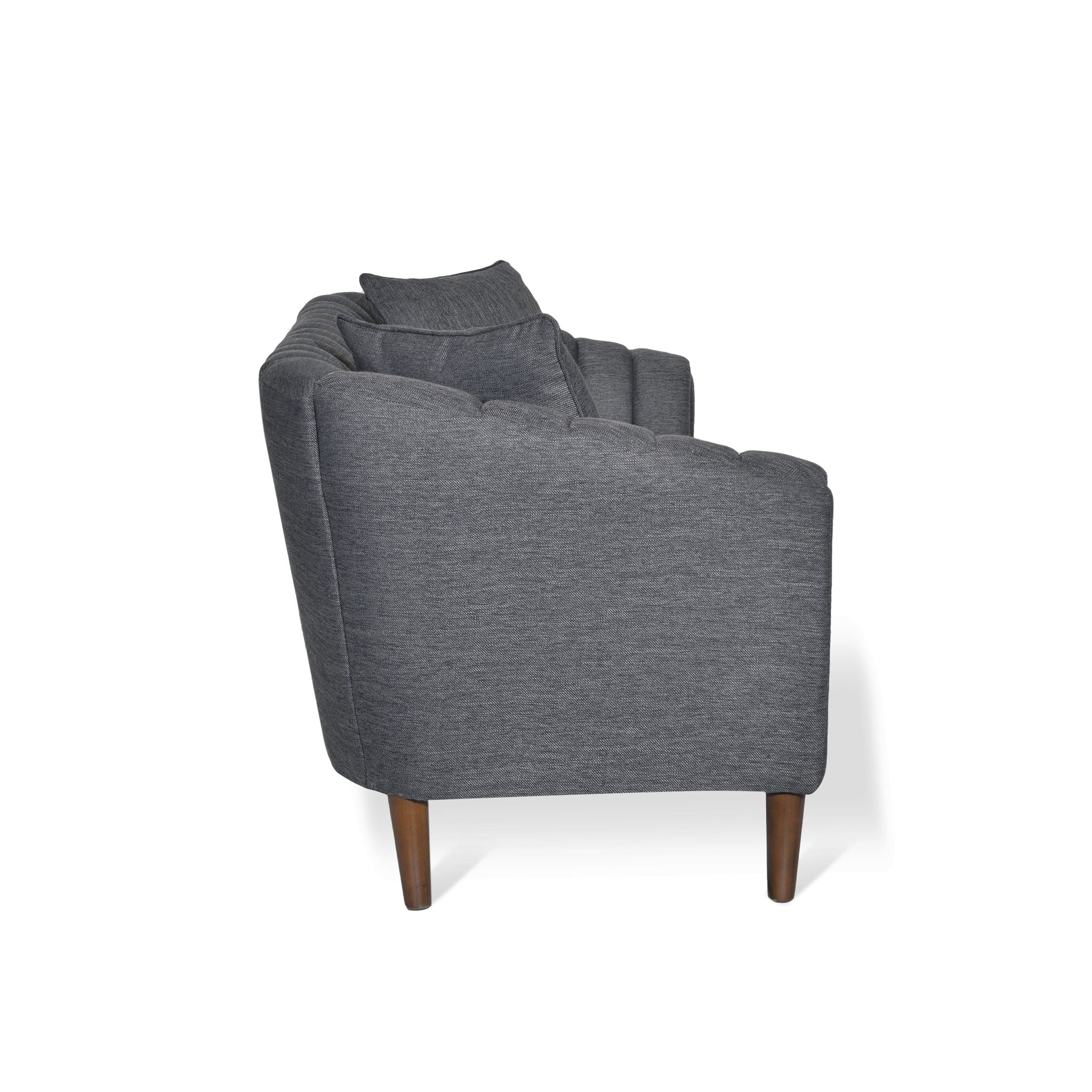 Contemporary 3 Seater Sofa With Plush Accents