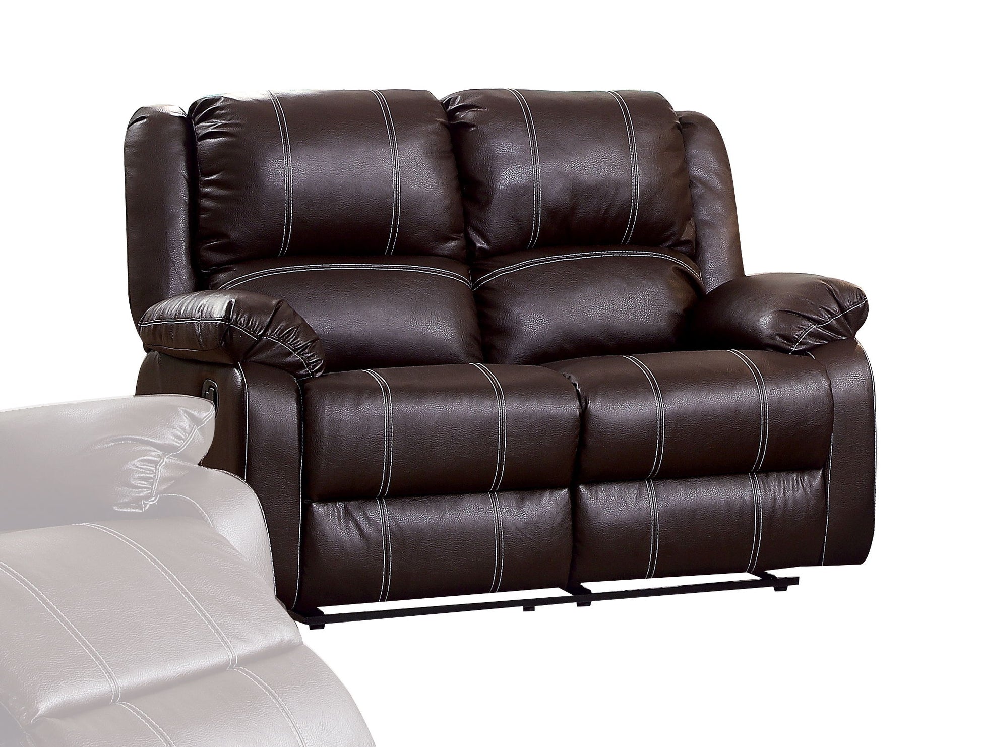 Zuriel - Synthetic Leather 3 Piece Living Room Recliner Set - Best Buy Furniture