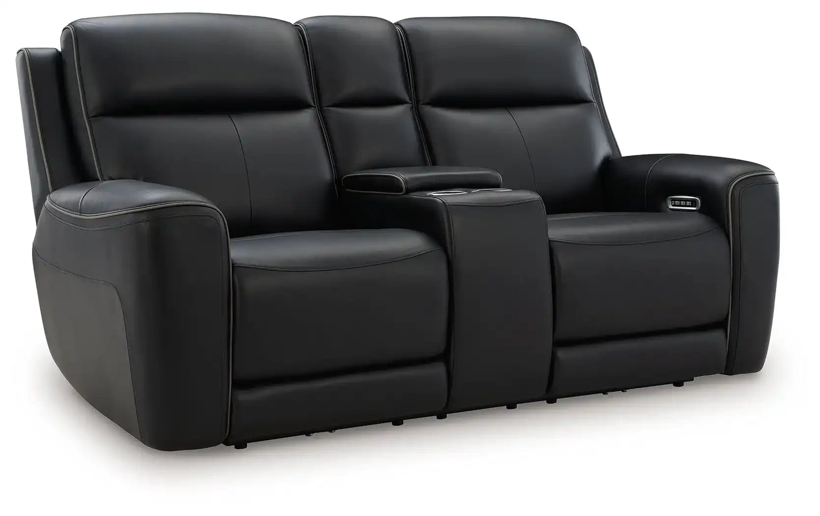 5Z-Comfort - Relaxation - Power Reclining Loveseat with Console / Adj Headrest - Best Buy Furniture