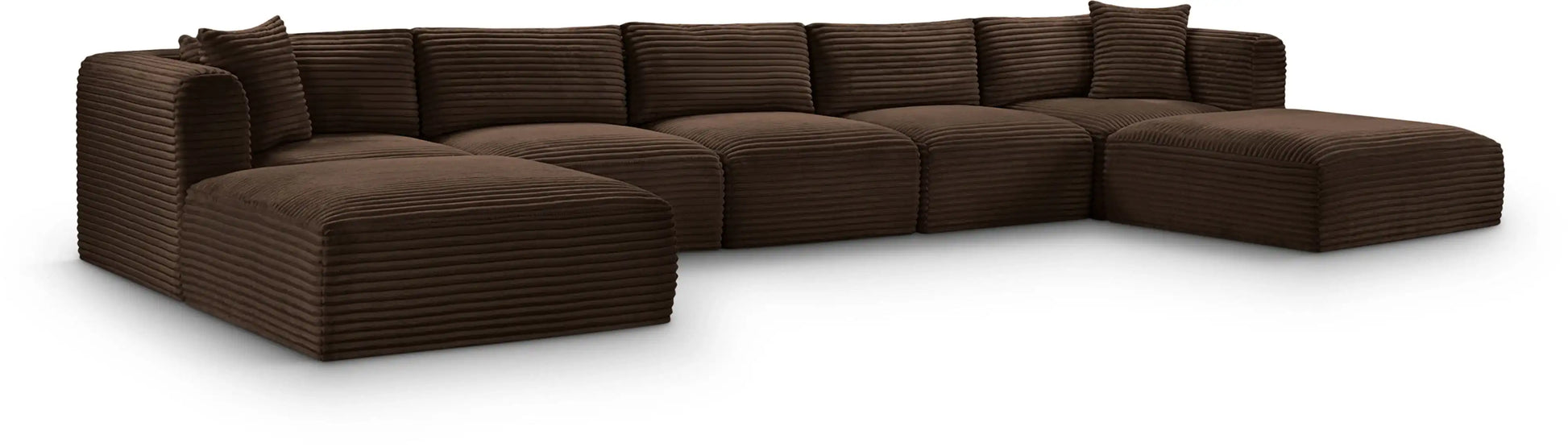 Shaggy - 7 Piece Modular Sectional With 2 Ottomans - Best Buy Furniture