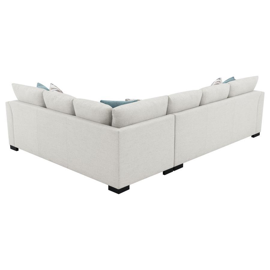 Ashford - Chenille Upholstered Sleeper Sectional Sofa - Greige - Best Buy Furniture